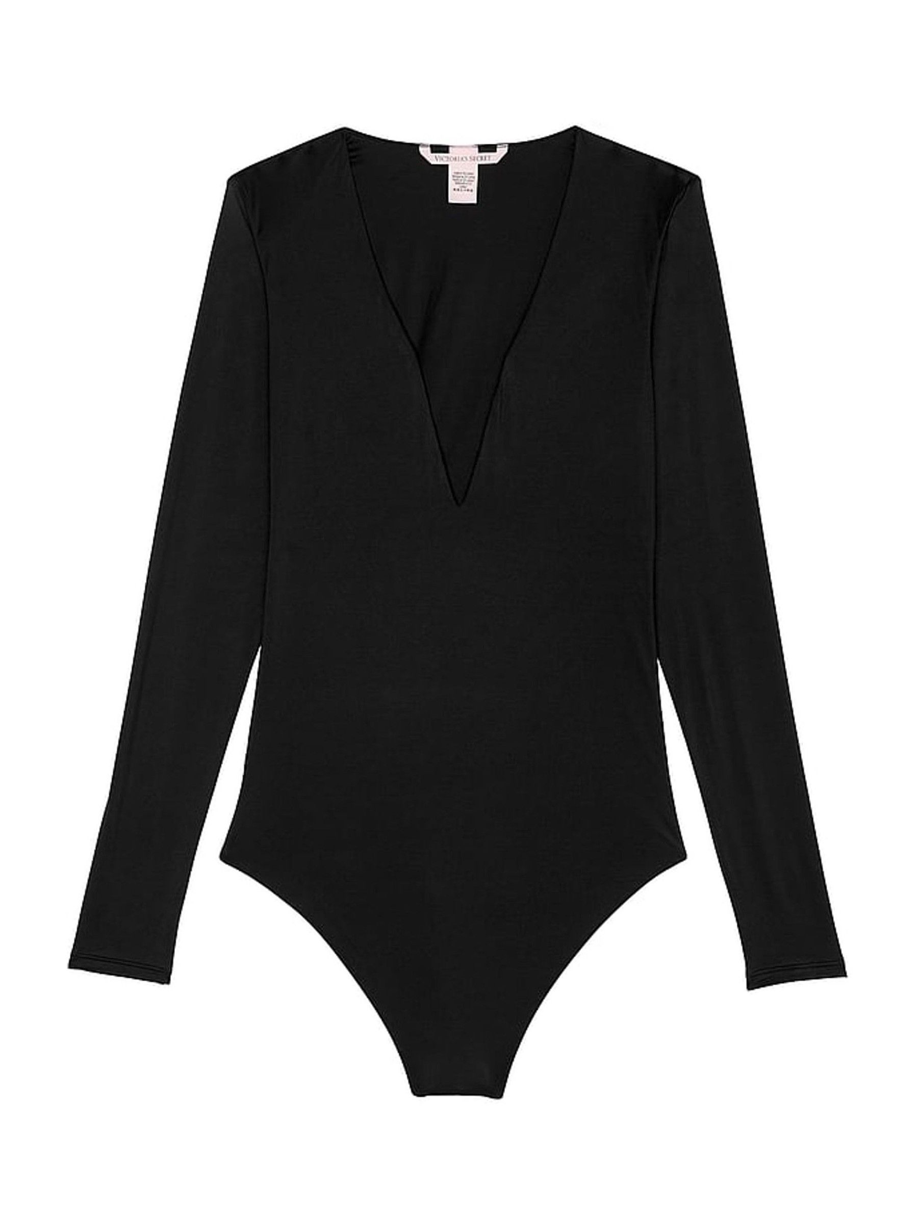 Black FeatherSoft™ Bodywear V-Neck Bodysuit - Image 3 of 3