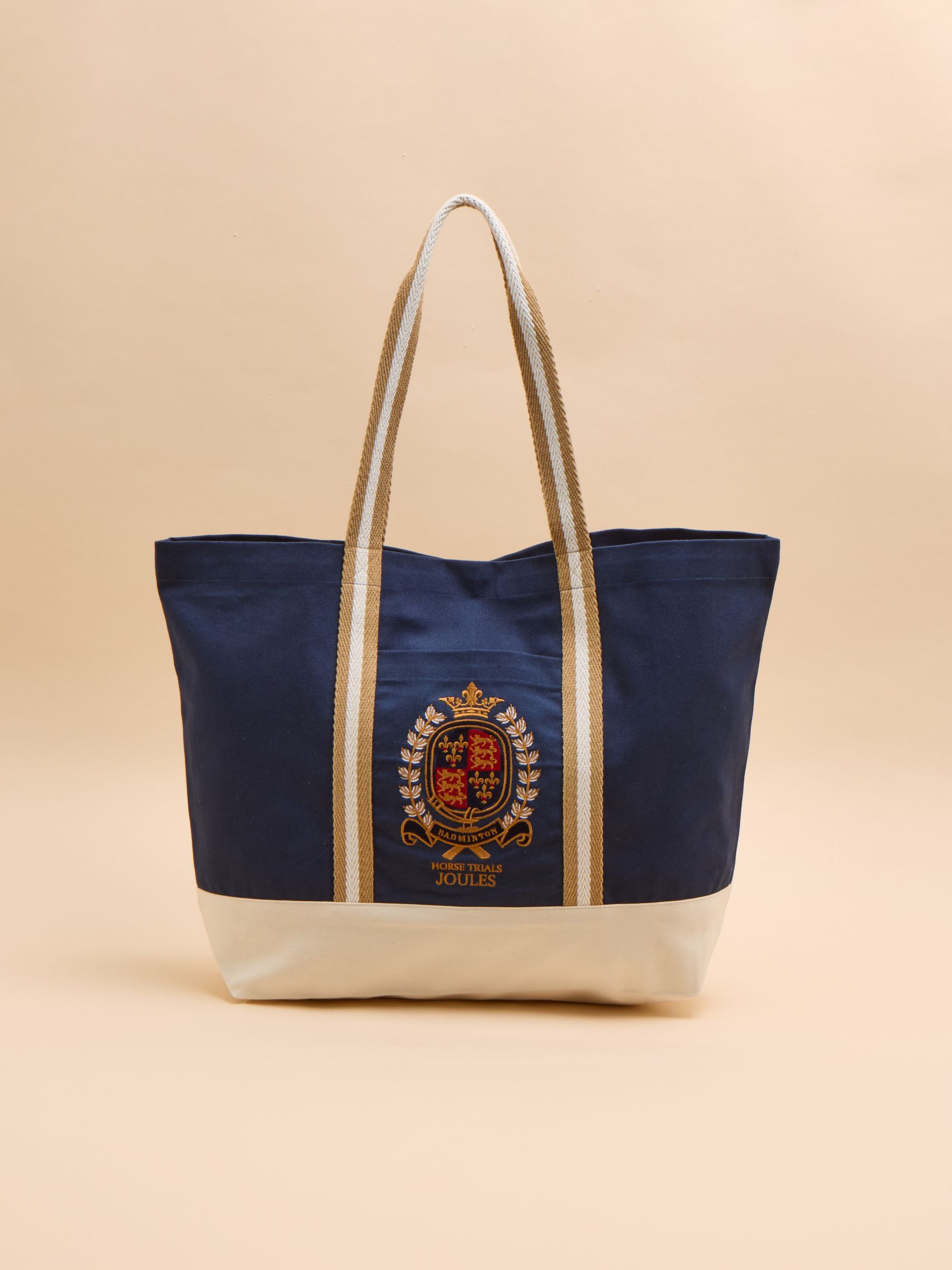 Official Badminton Navy Embroidered Canvas Tote Bag - Image 8 of 10