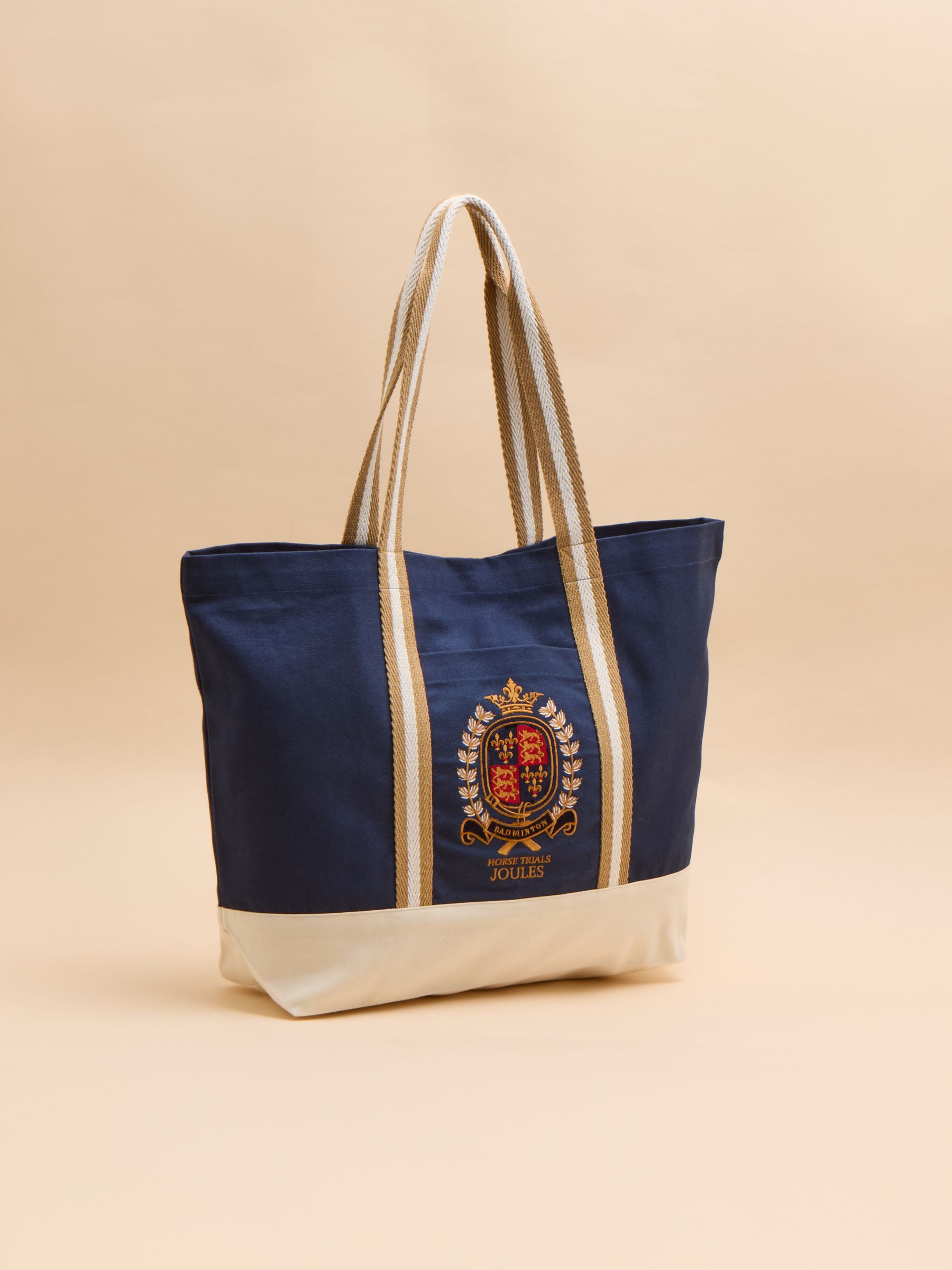 Official Badminton Navy Embroidered Canvas Tote Bag - Image 9 of 10