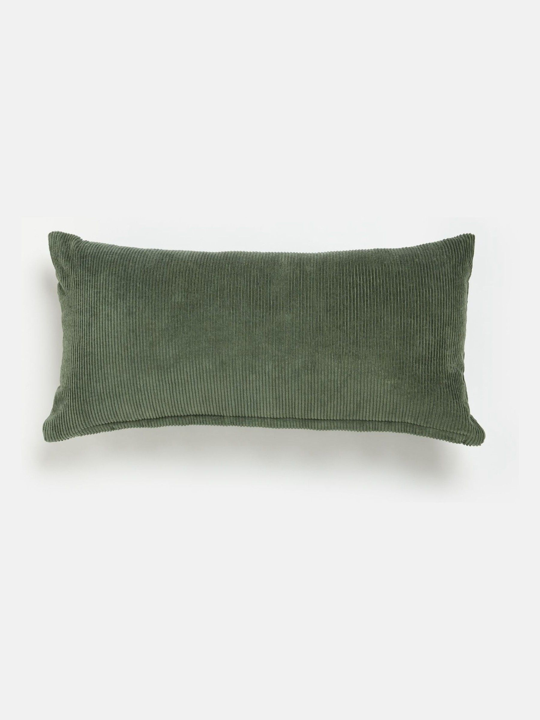 Back to the Country Green 100% Cotton Equestrian Corduroy Cushion - Image 5 of 5