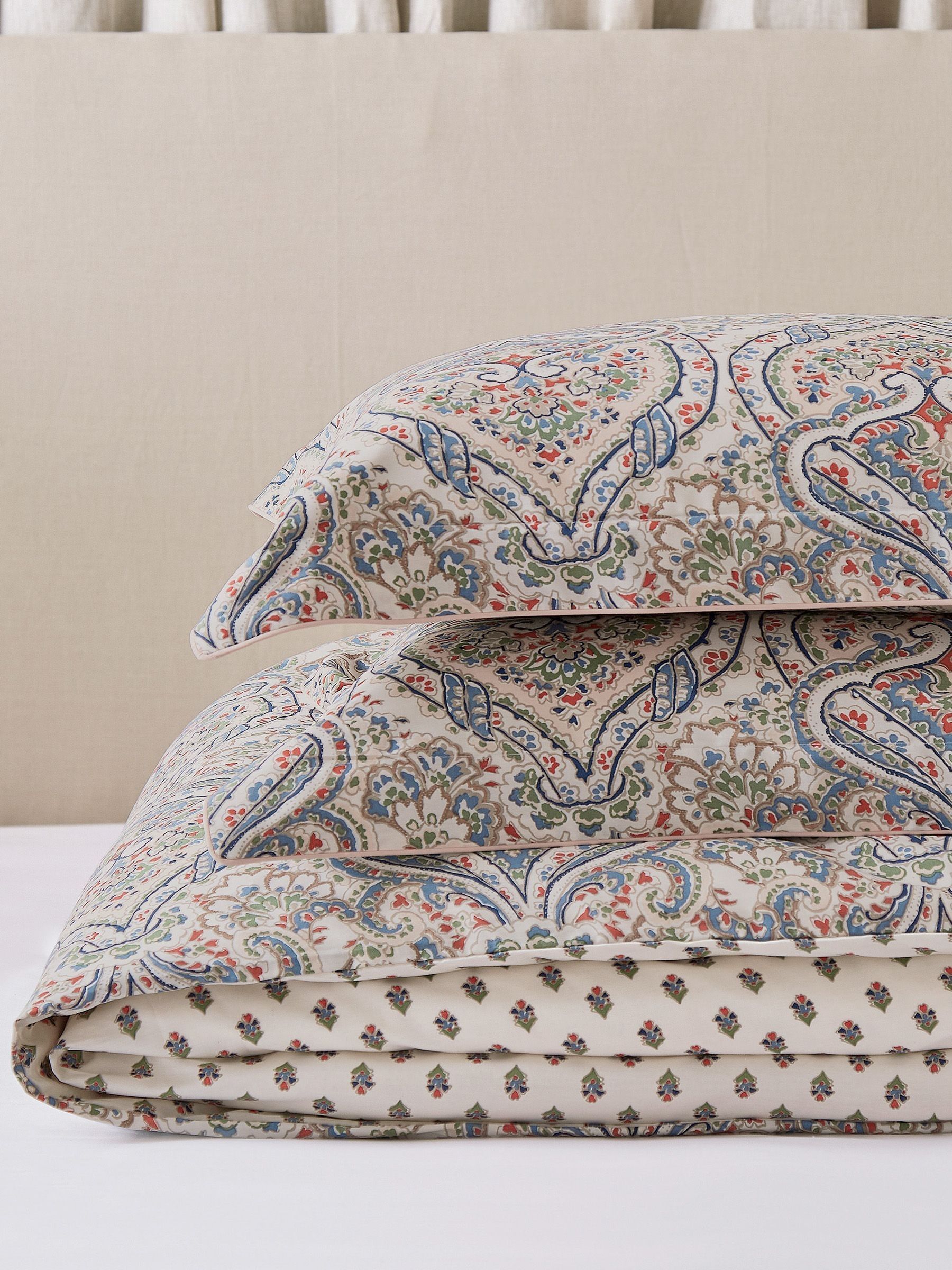 Paisley Blue 100% Cotton Bedding Set - Image 4 of 6