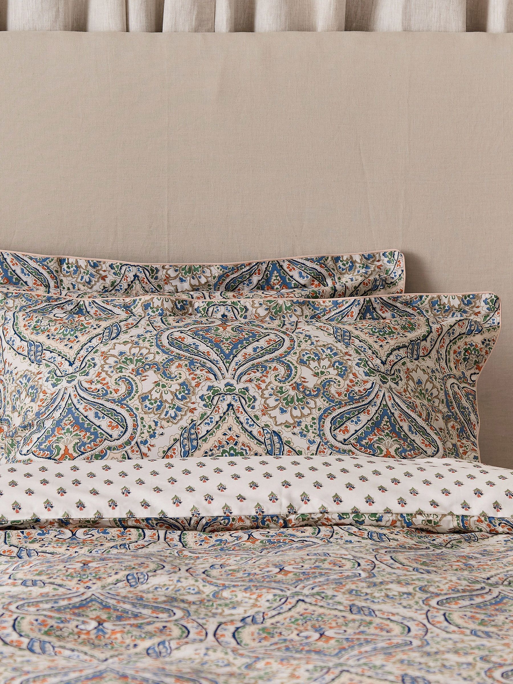 Paisley Blue 100% Cotton Bedding Set - Image 6 of 6
