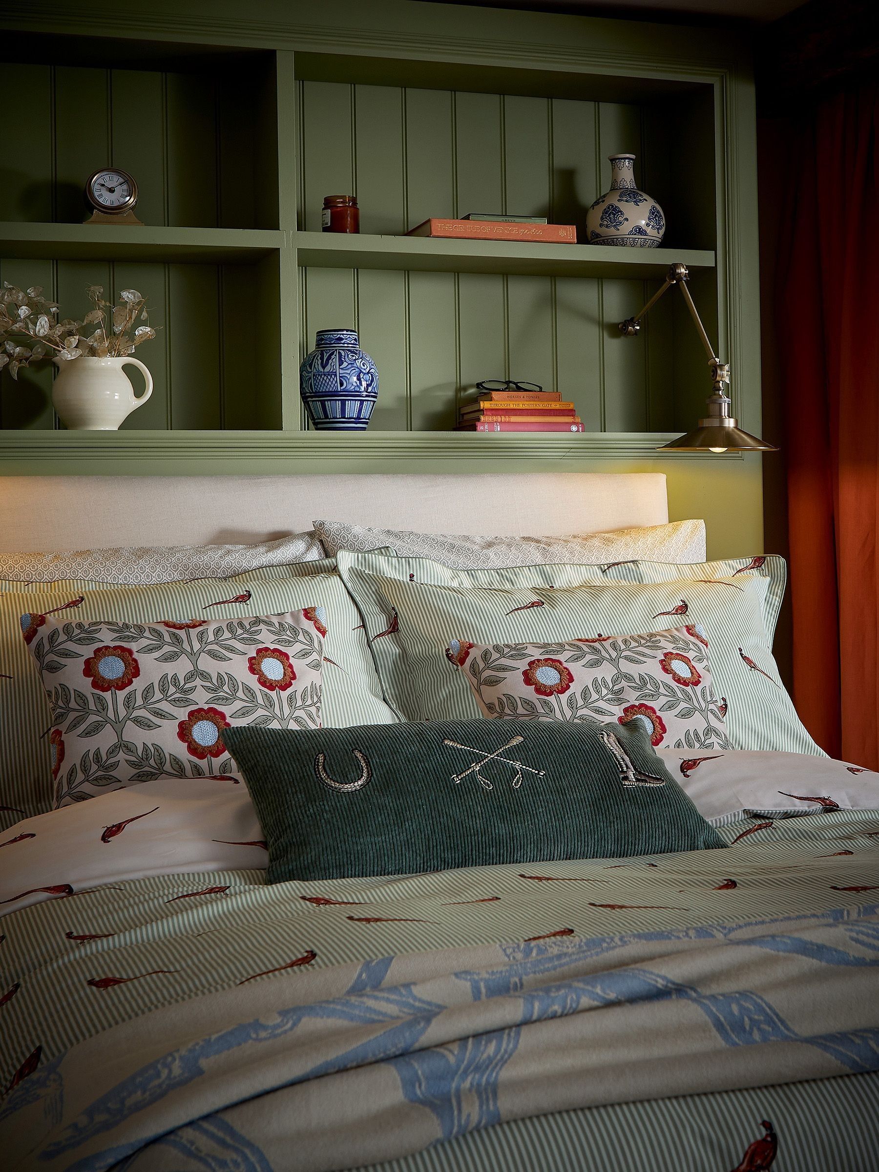 The Pheasant Green 100% Cotton Pheasant Bedding Set - Image 1 of 4