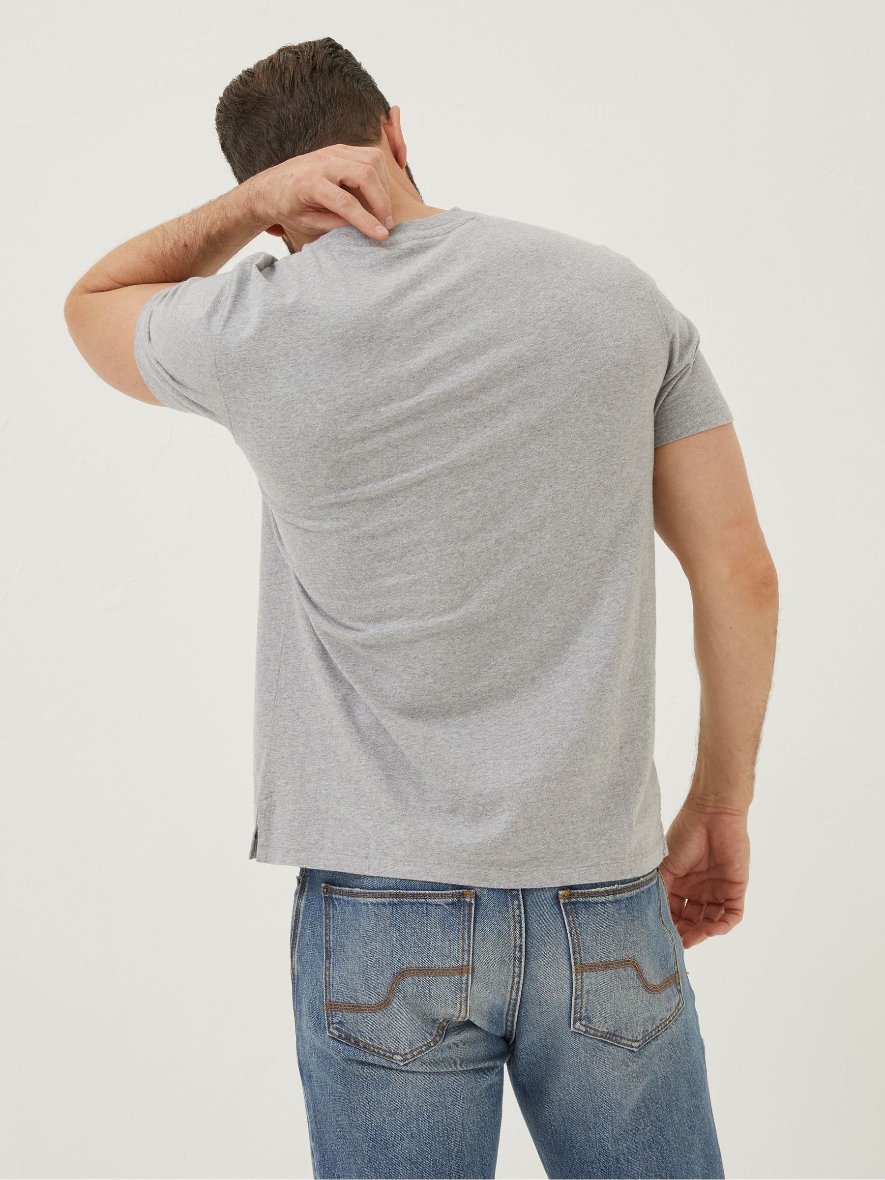 Lulworth Grey Crew T-Shirt - Image 2 of 5