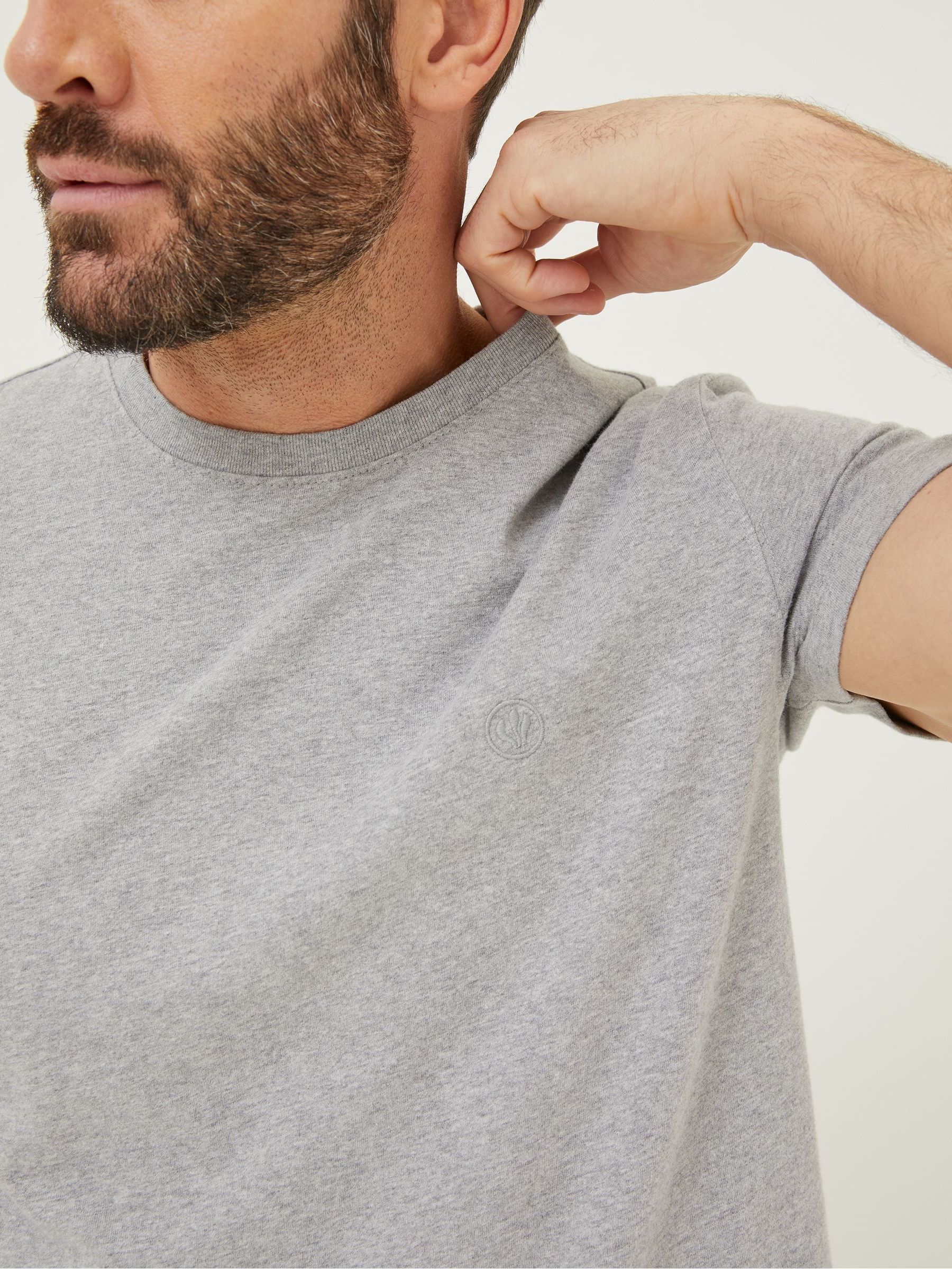 Lulworth Grey Crew T-Shirt - Image 3 of 5
