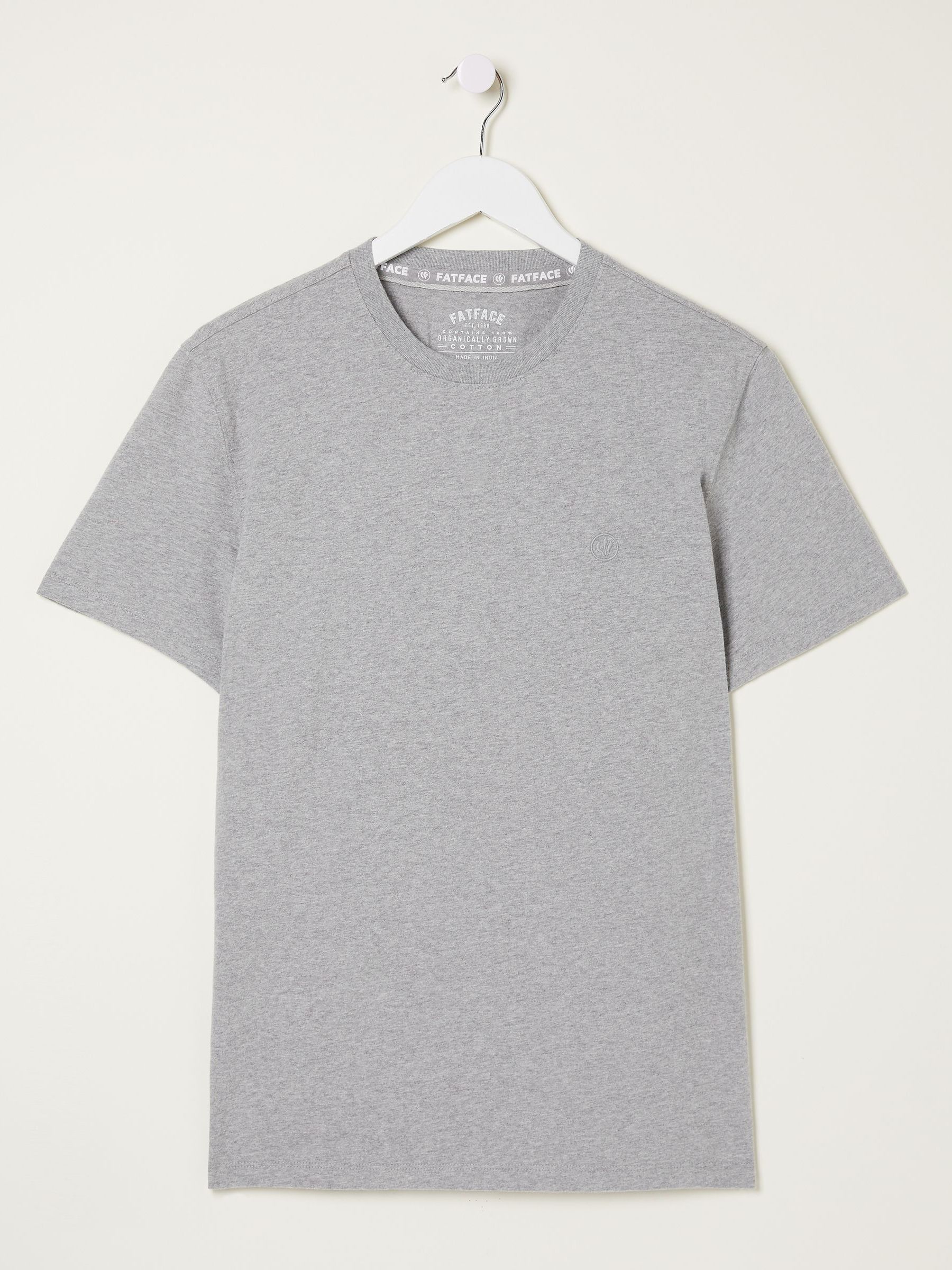 Lulworth Grey Crew T-Shirt - Image 5 of 5