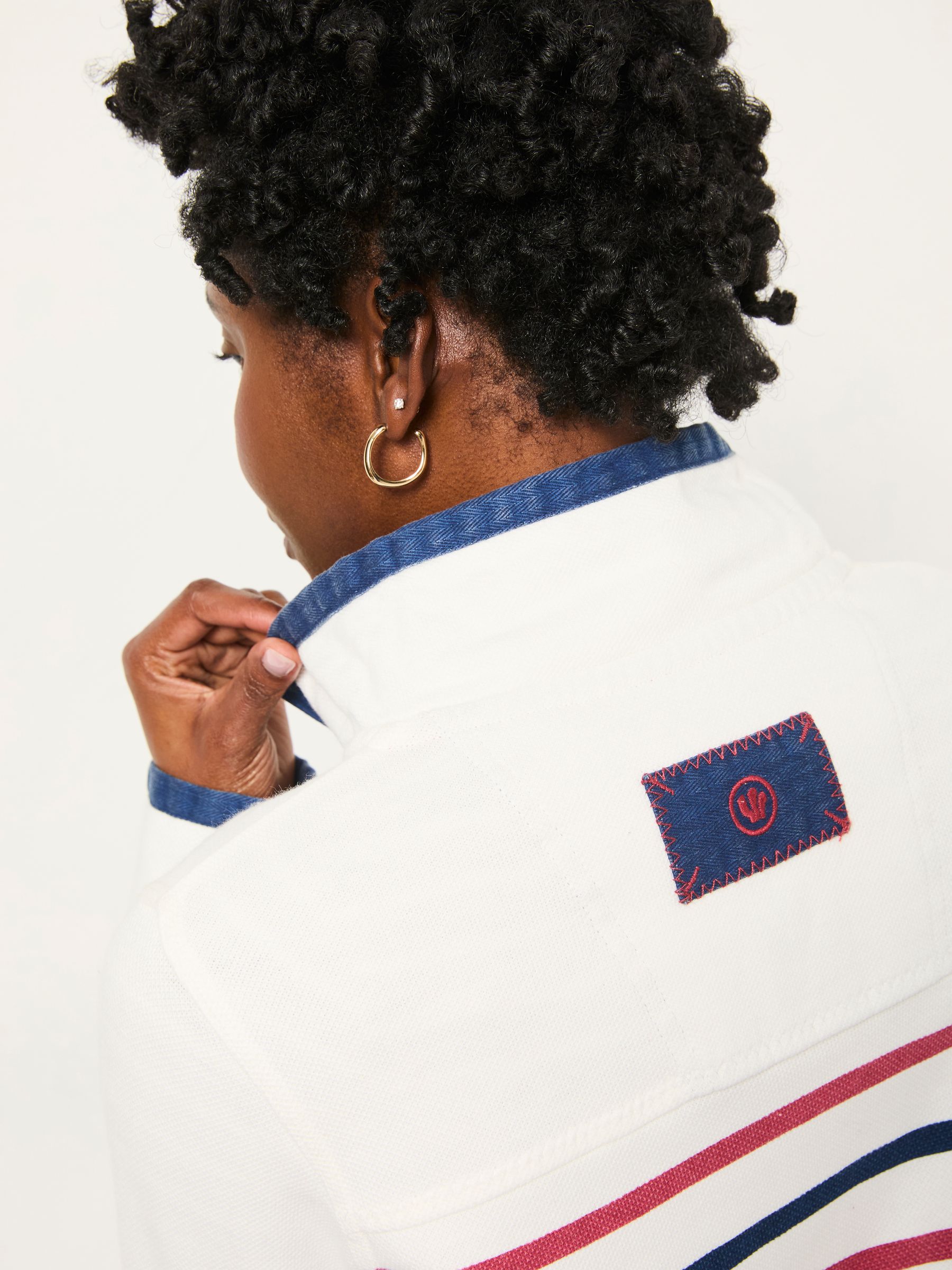 Airlie Ecru USA Sweat Top - Image 4 of 6