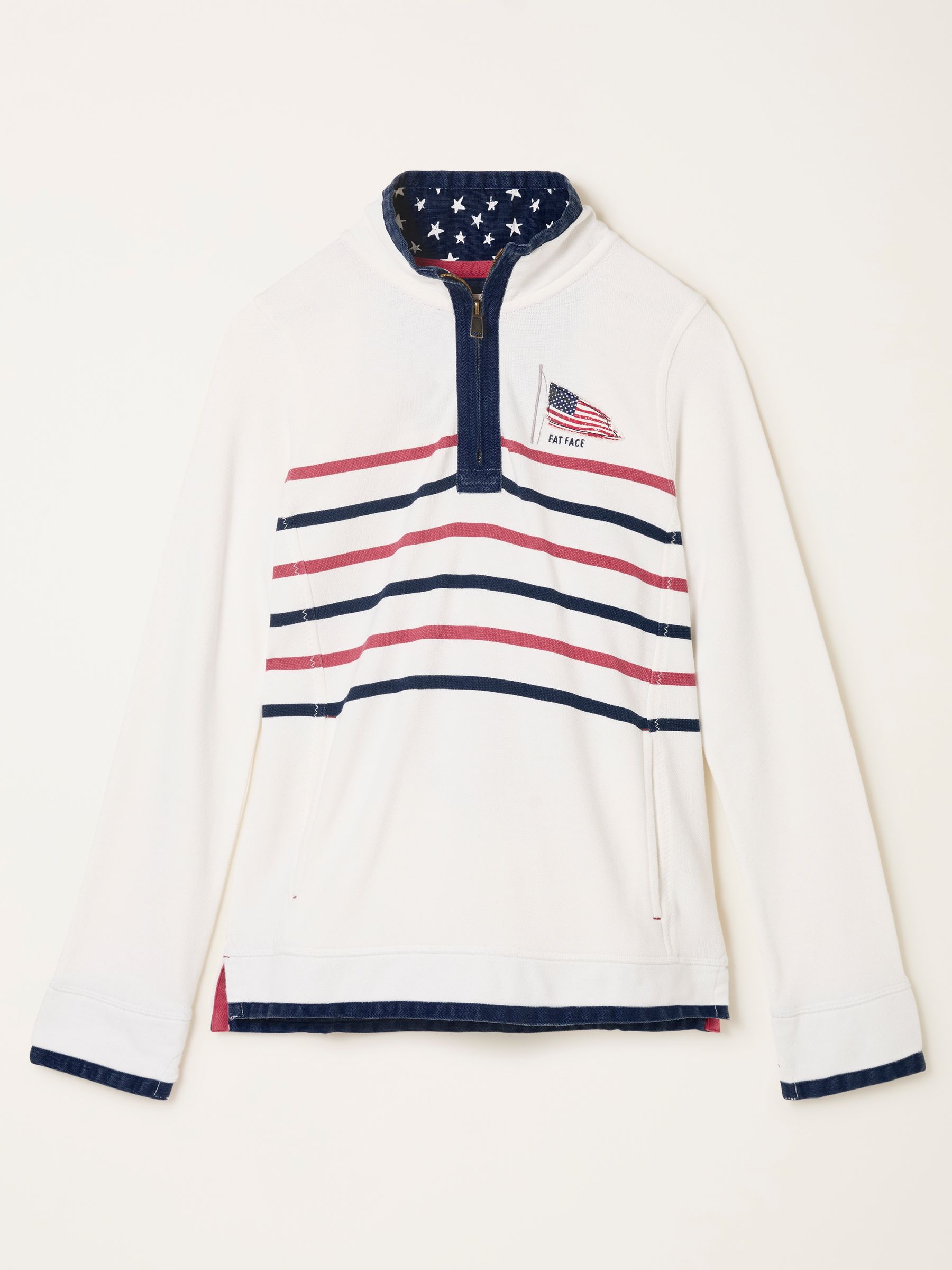 Airlie Ecru USA Sweat Top - Image 6 of 6