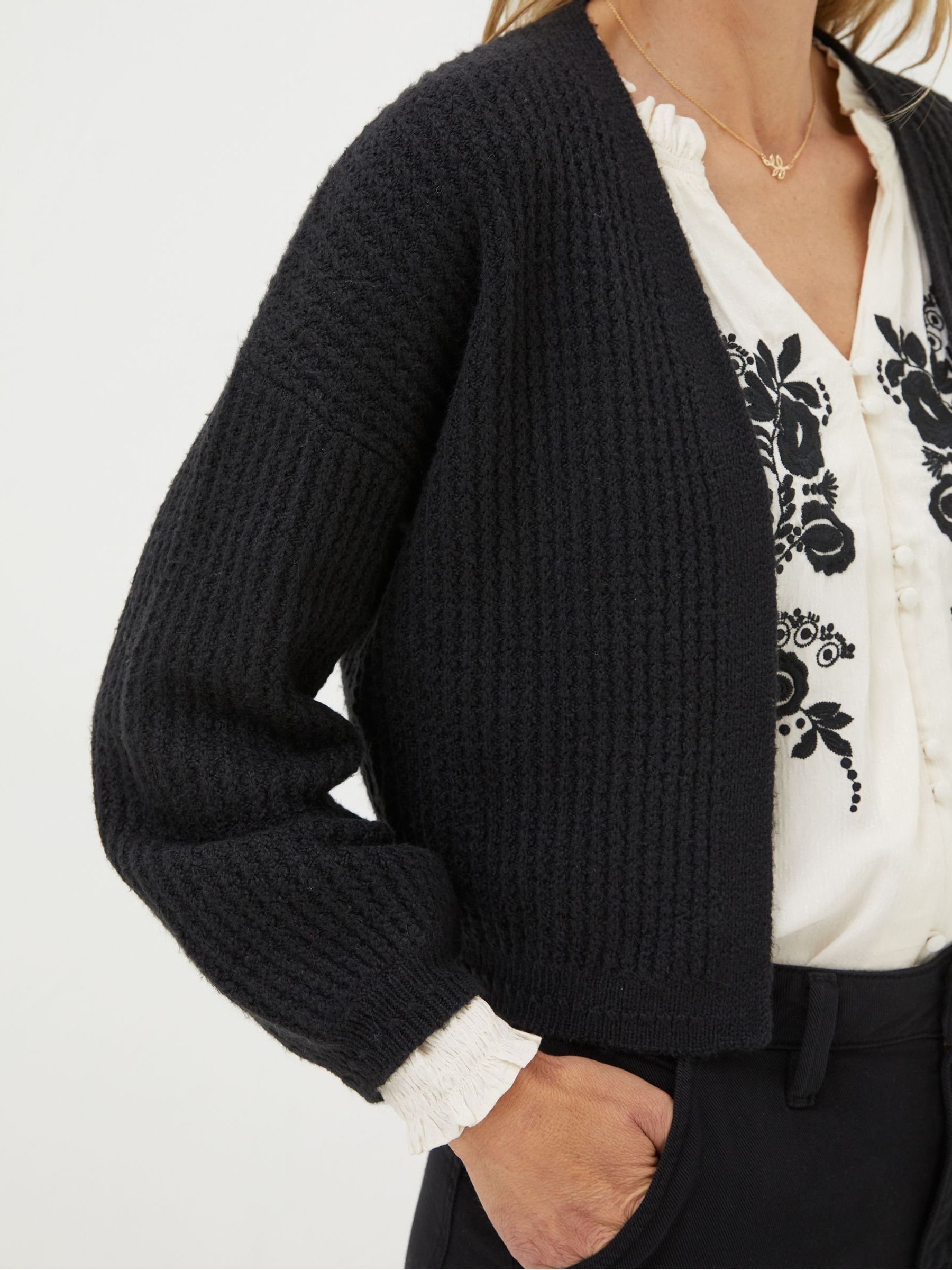 Anna Black Short Cardigan - Image 4 of 5