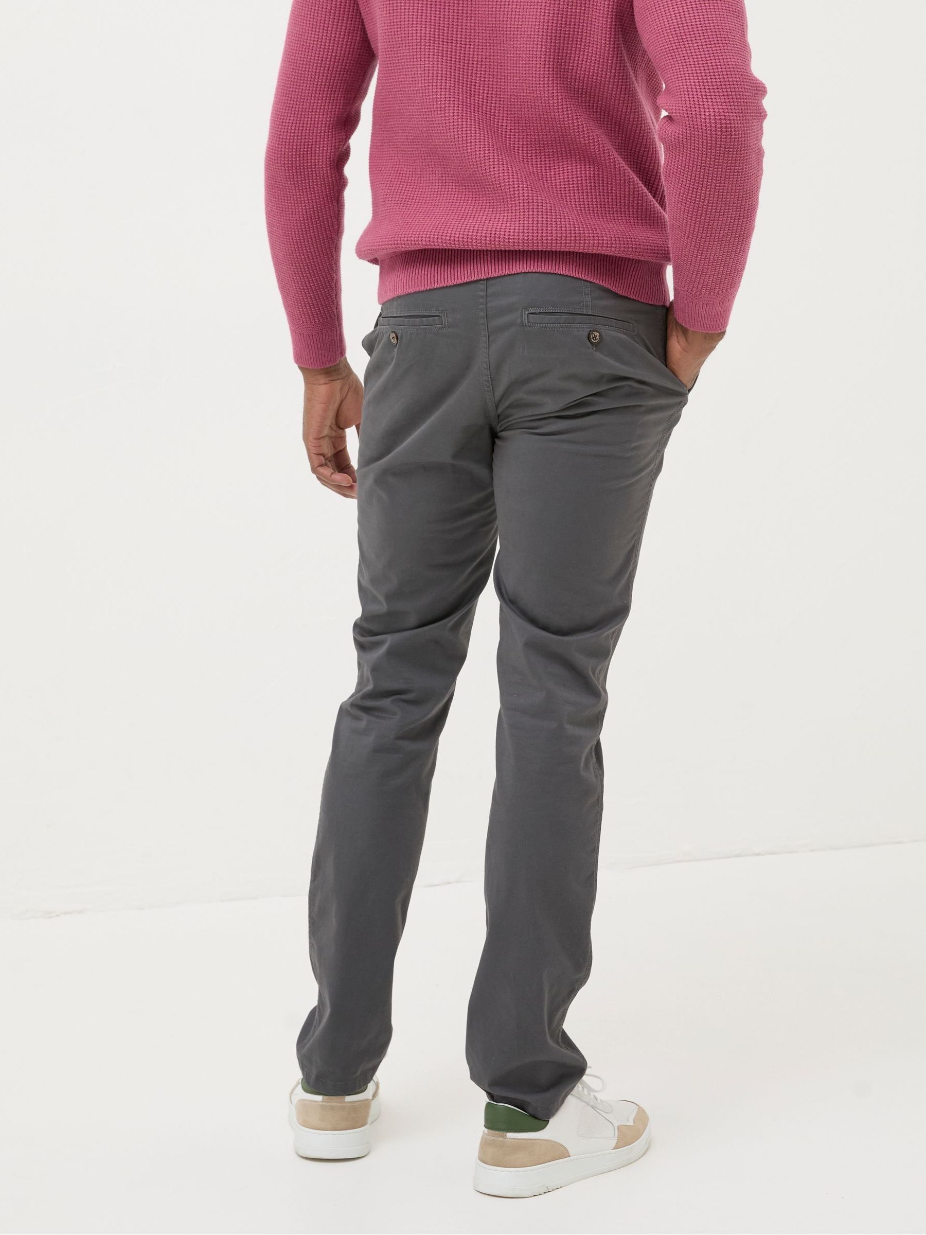 Dark Grey Slim Heyshott Chinos - Image 2 of 5