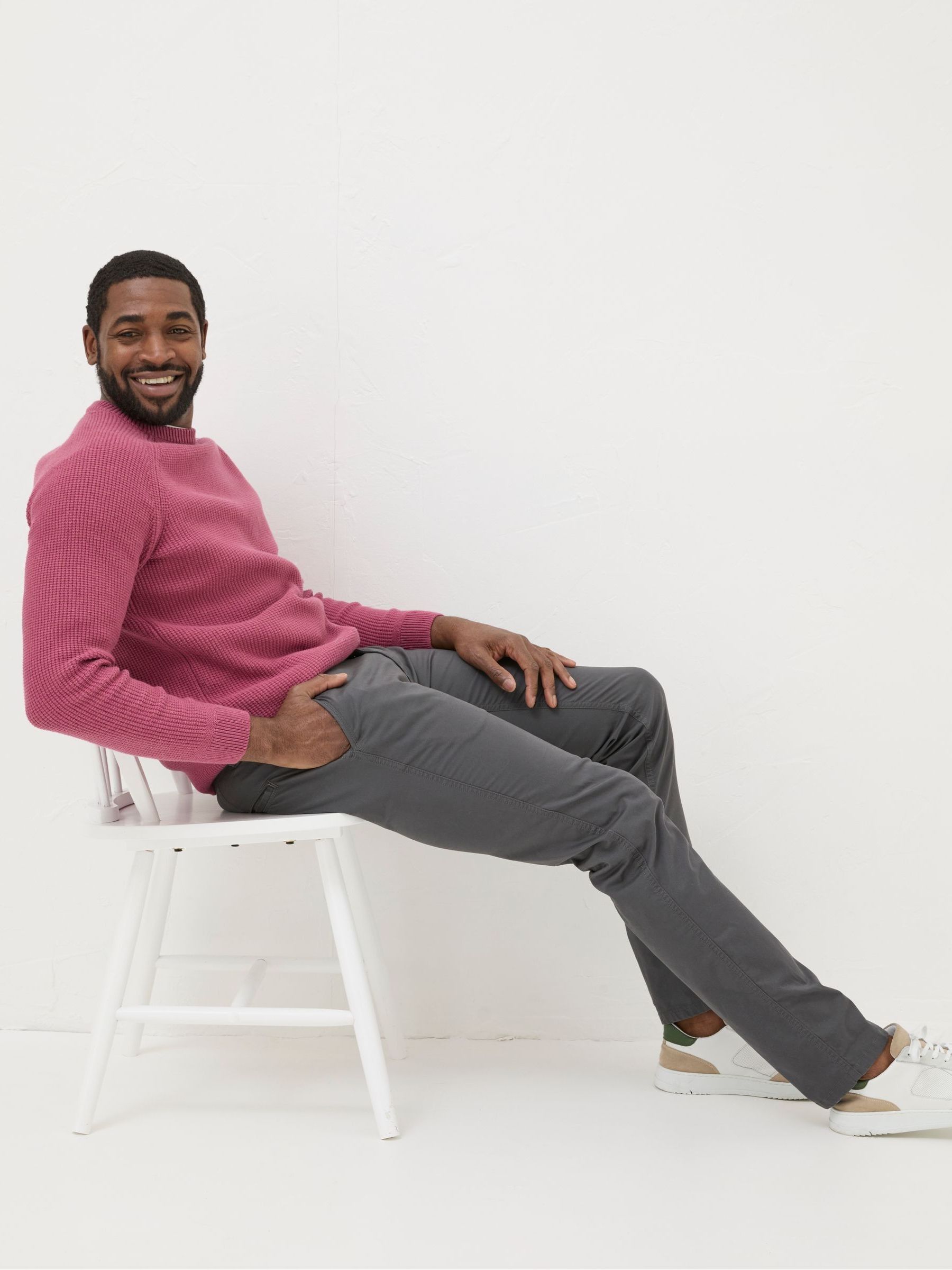 Dark Grey Slim Heyshott Chinos - Image 3 of 5