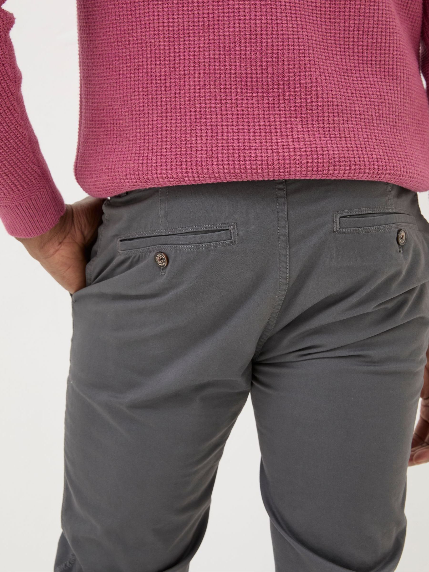 Dark Grey Slim Heyshott Chinos - Image 4 of 5