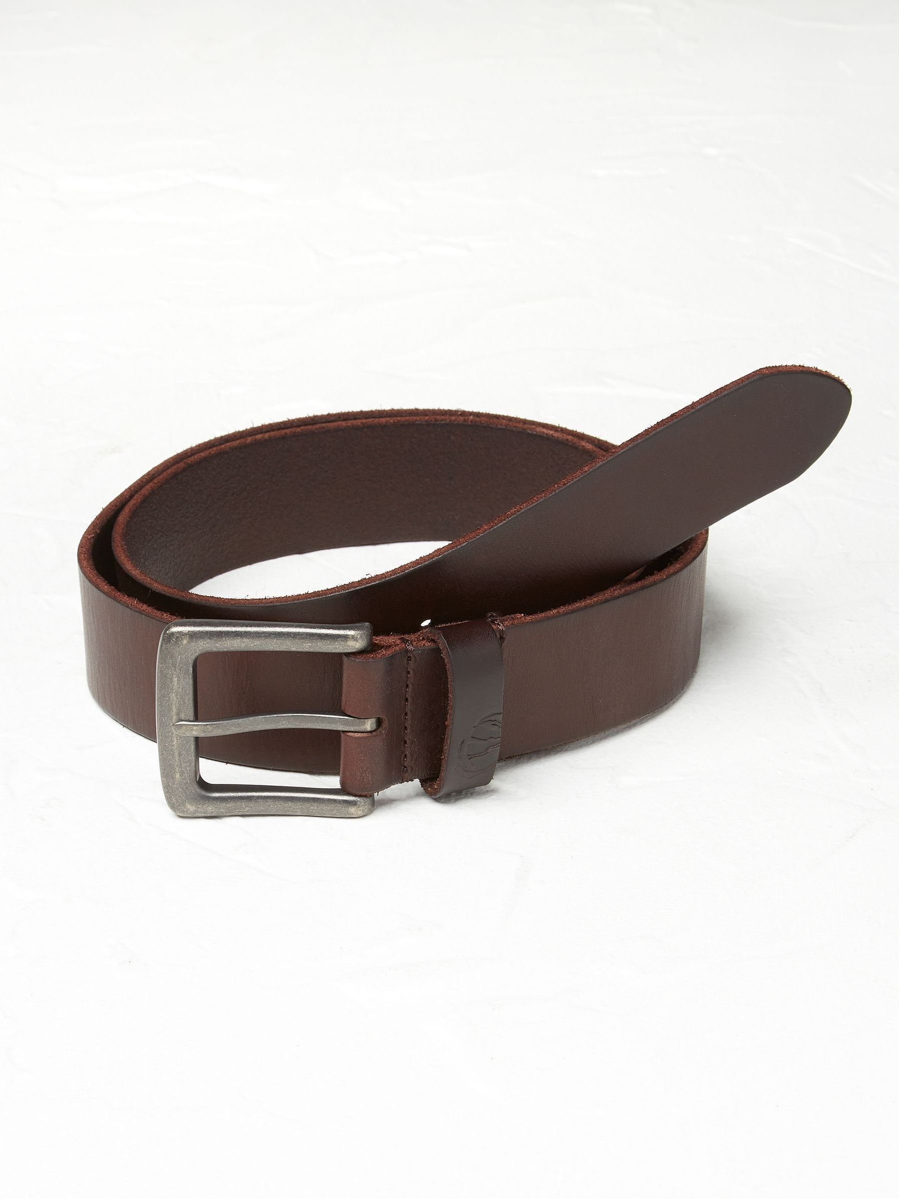 Chocolate Brown Italian Leather Belt - Image 1 of 2