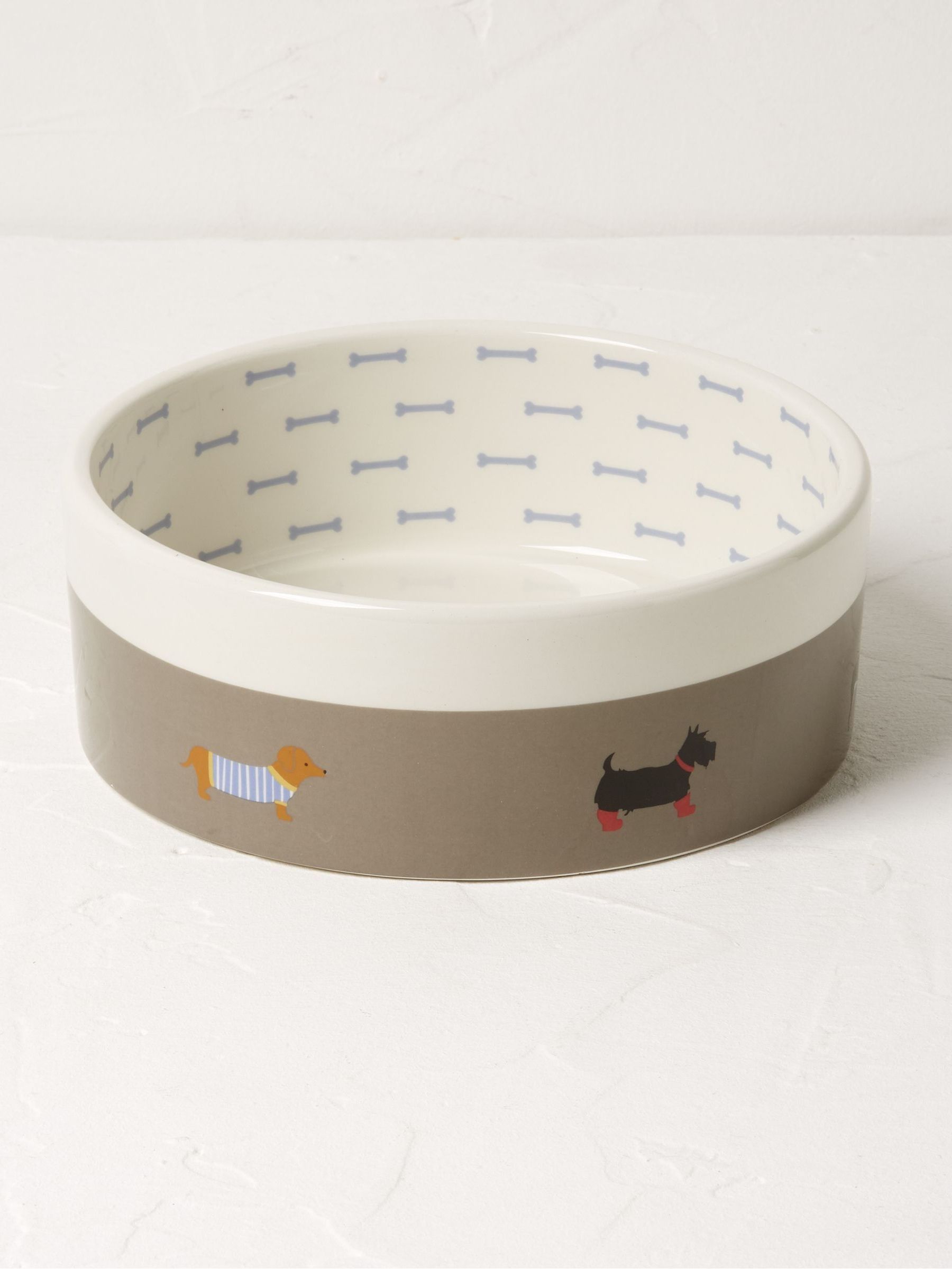 Grey Small Marching Dogs Pet Bowl - Image 1 of 1