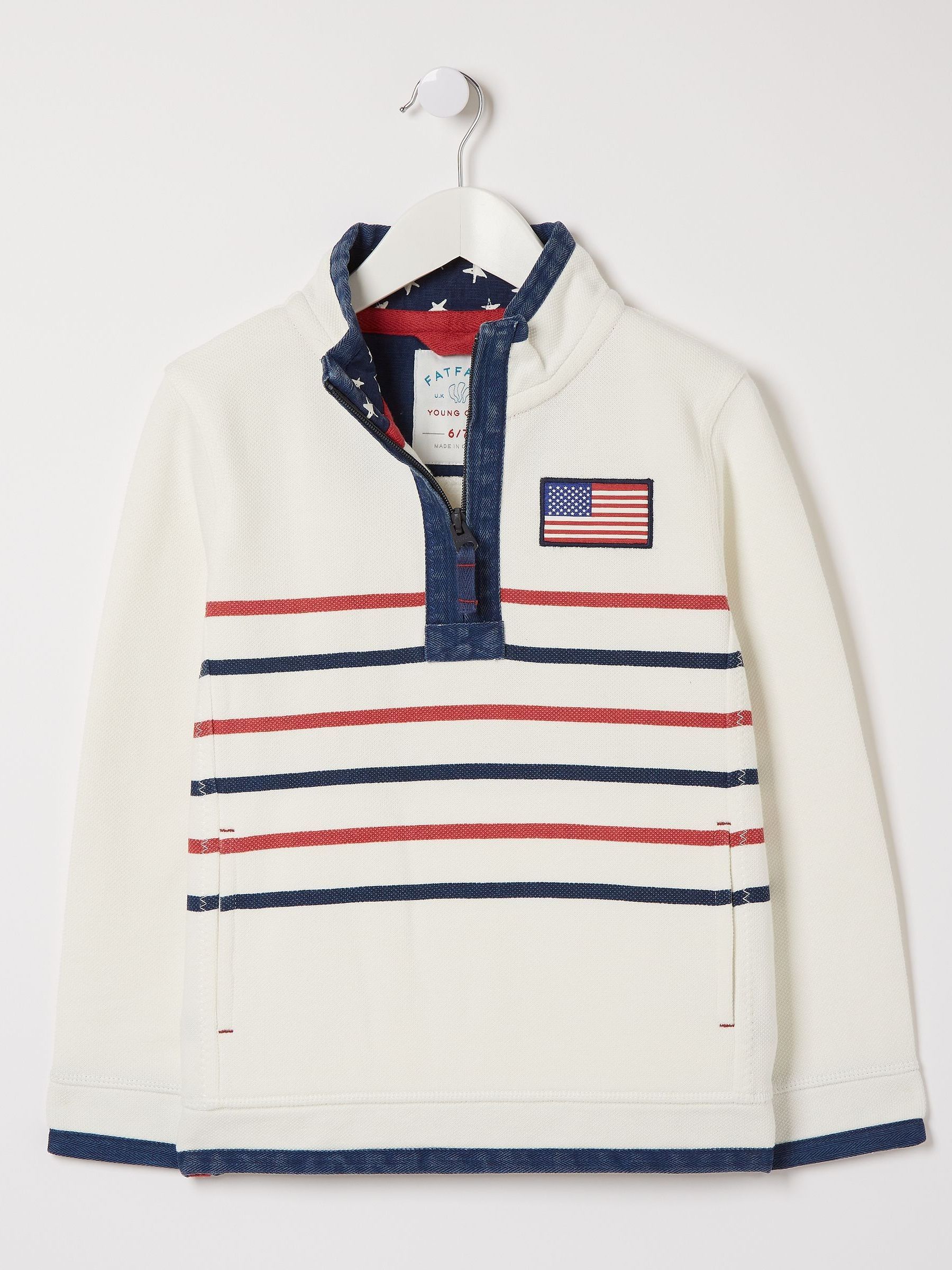 Cream Colourblock Boxy Airlie Sweat Top - Image 1 of 1