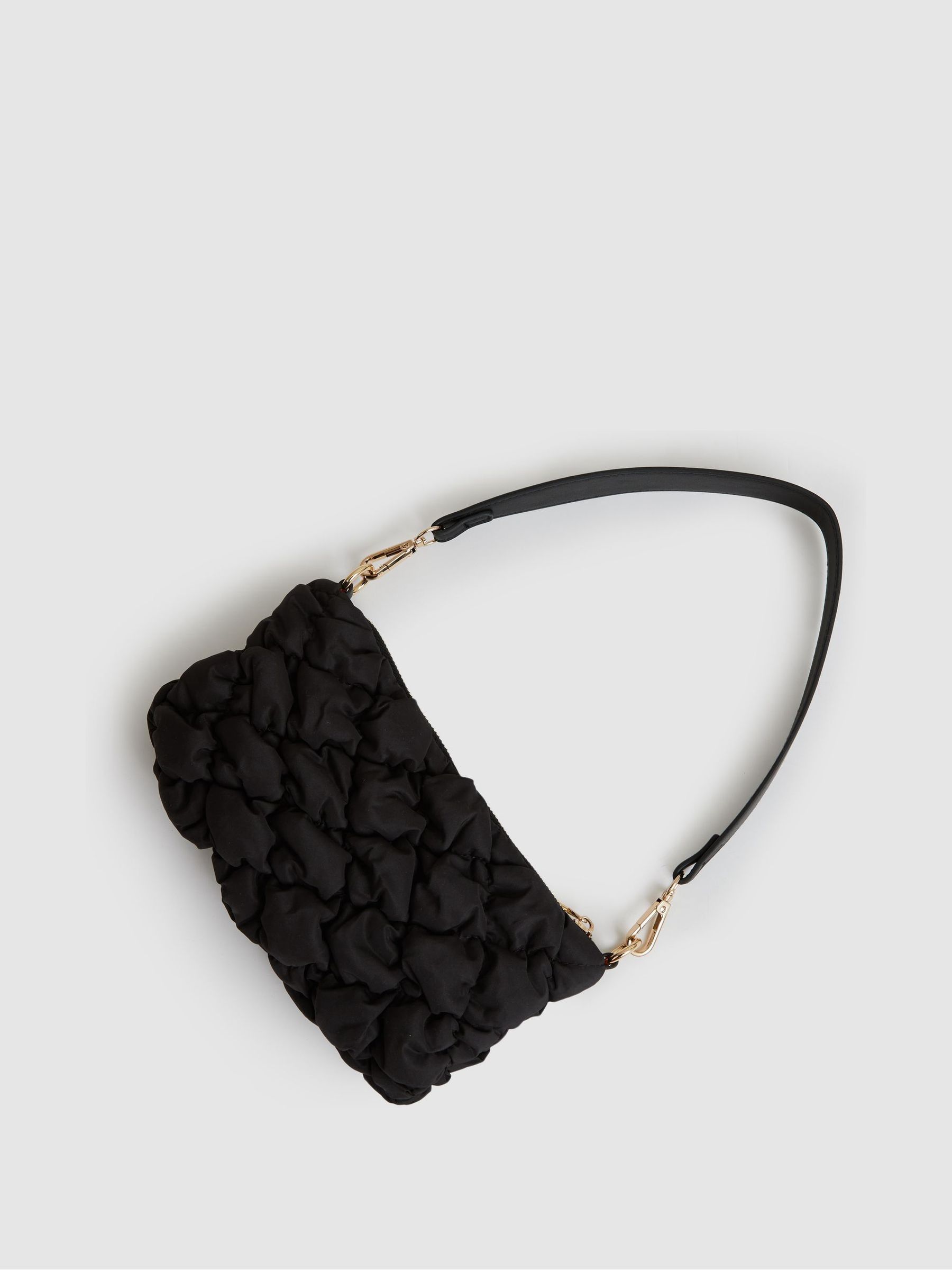 Quilted Shoulder Bag in Black - Image 3 of 5