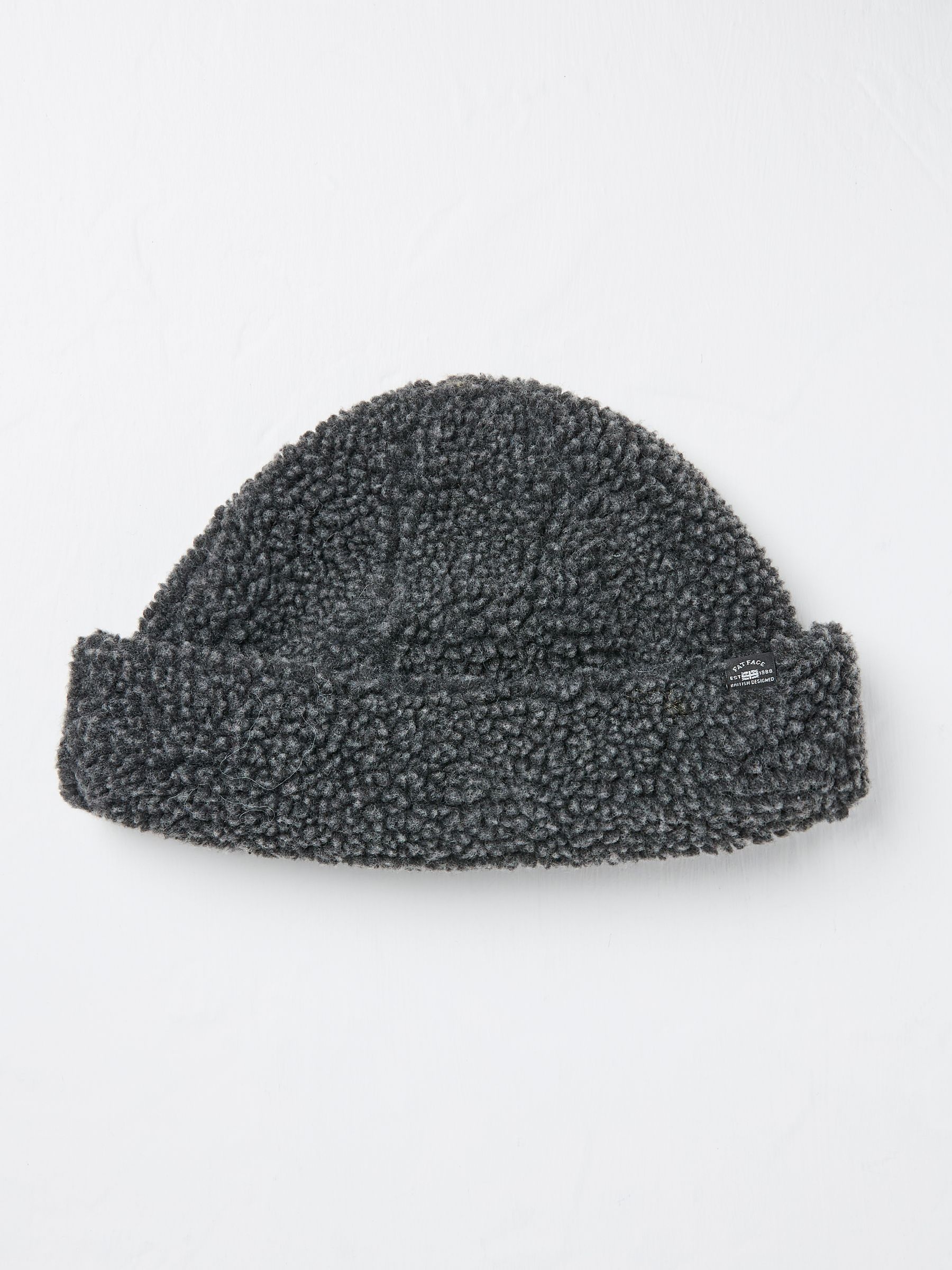 Charcoal Grey Borg Beanie - Image 1 of 2