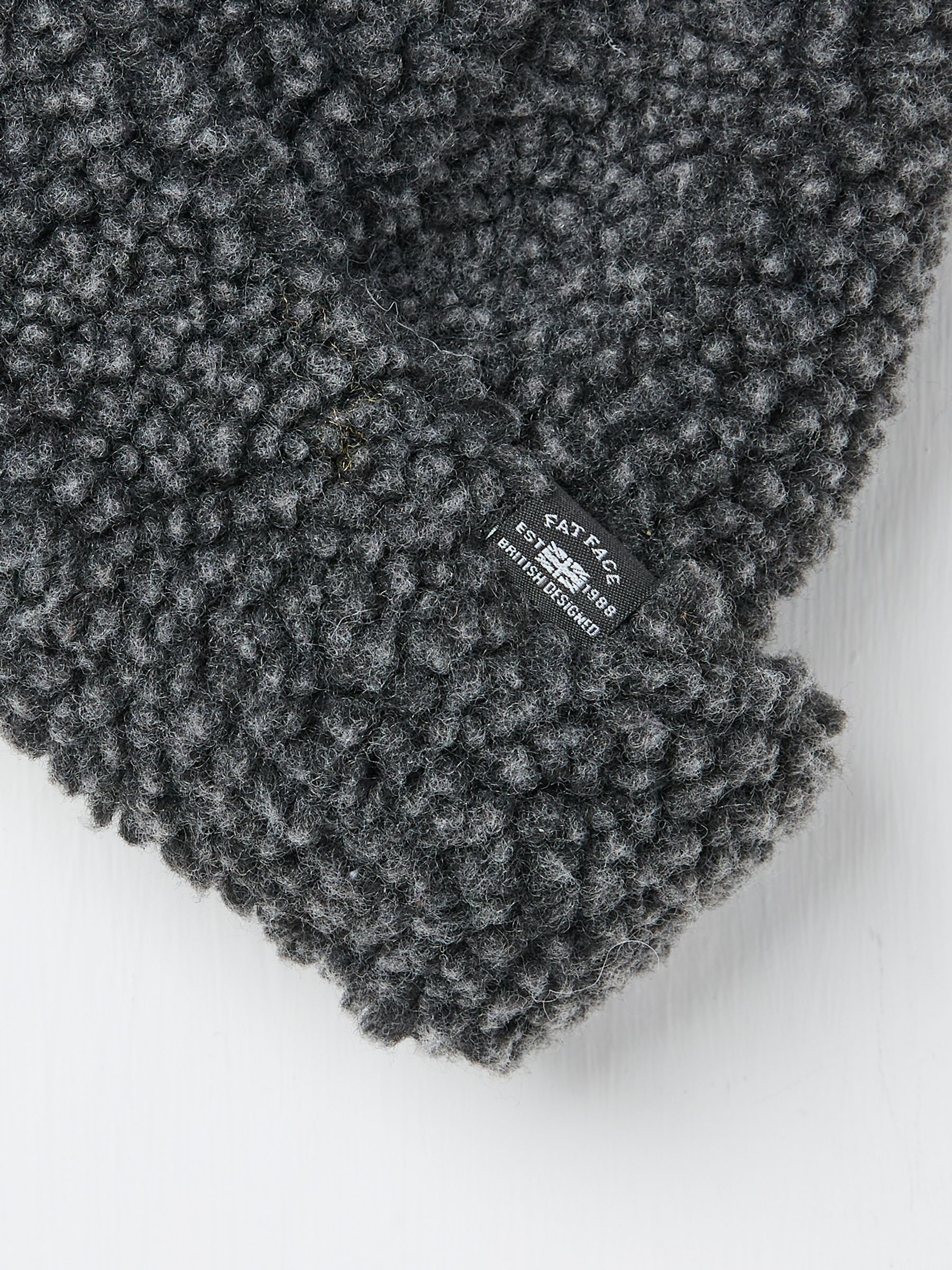 Charcoal Grey Borg Beanie - Image 2 of 2