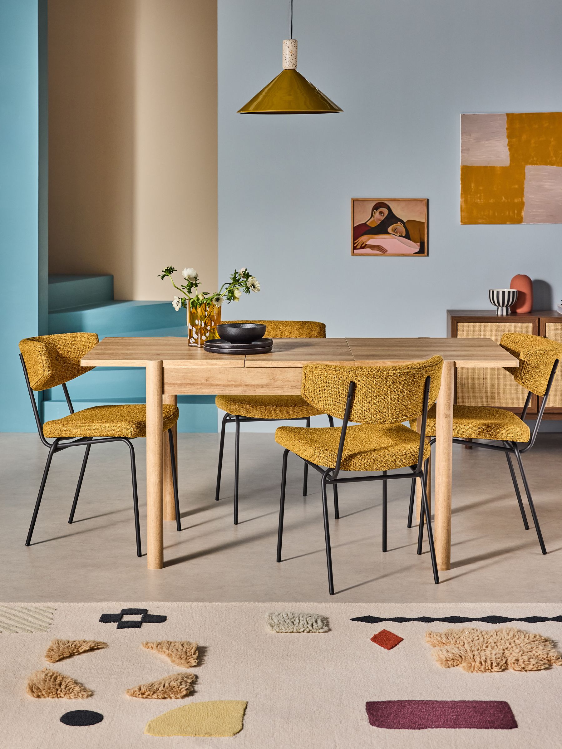 Pavia 4 to 6 Seater Extending Dining Table in Oak Effect - Image 1 of 5