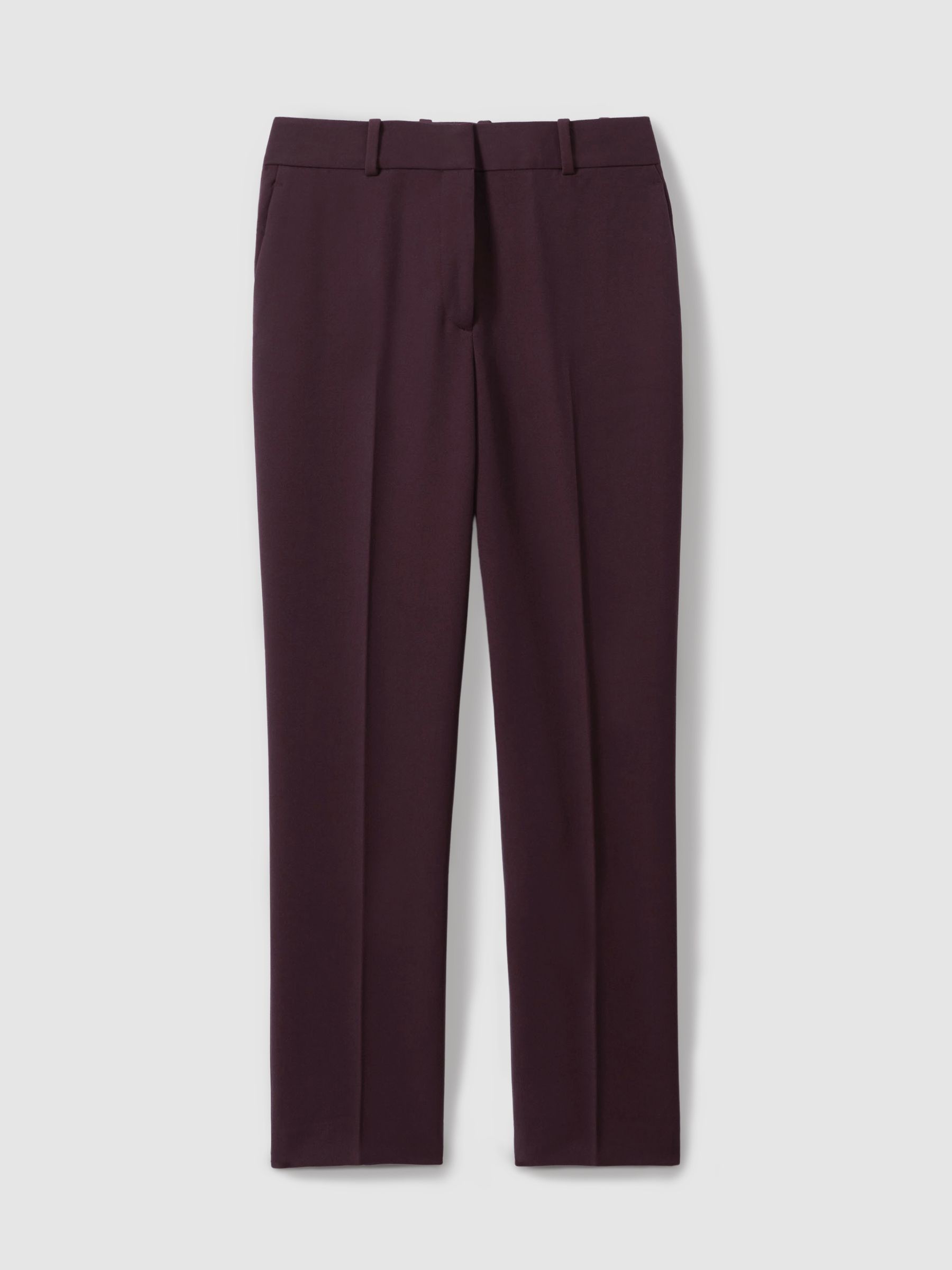 Petite Slim Fit Suit Trousers in Berry - Image 2 of 8