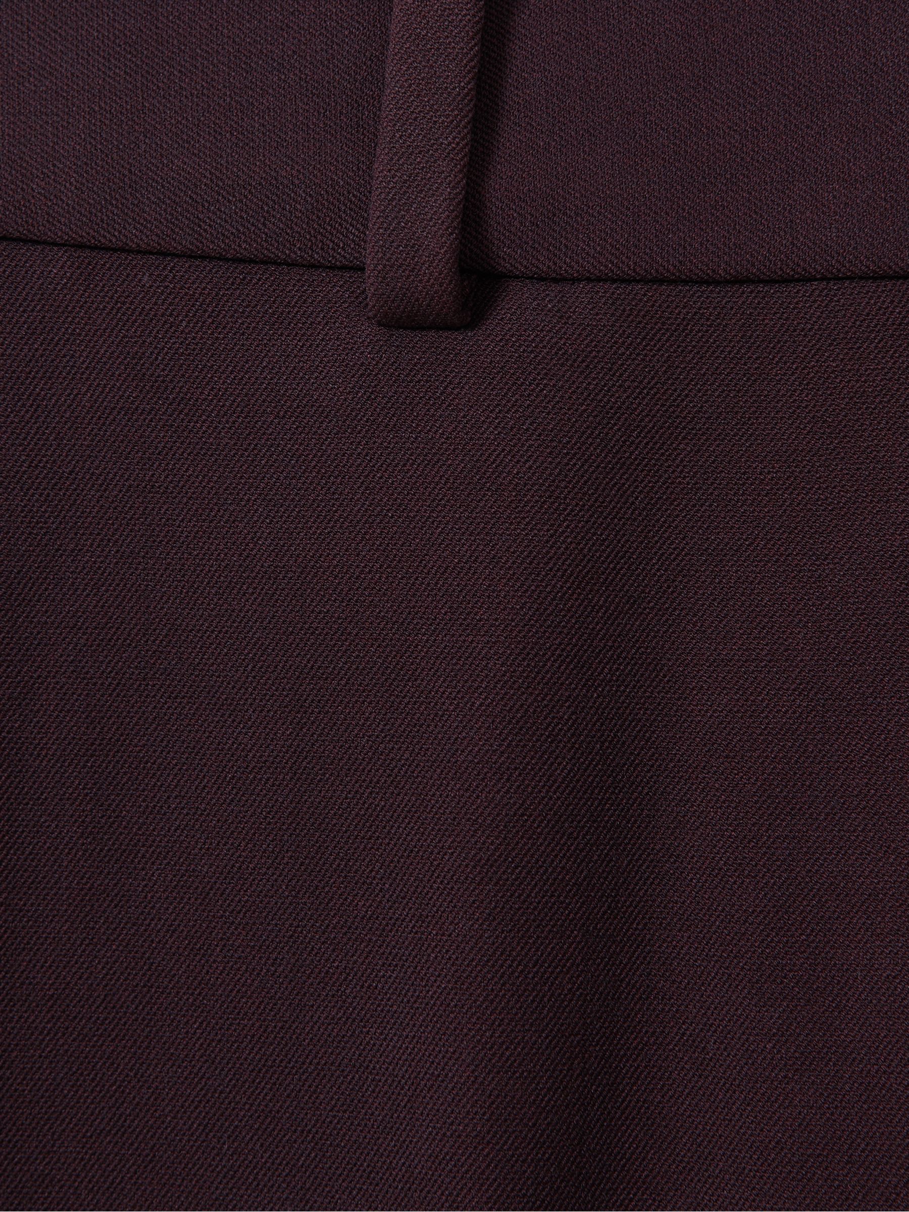 Petite Slim Fit Suit Trousers in Berry - Image 7 of 8