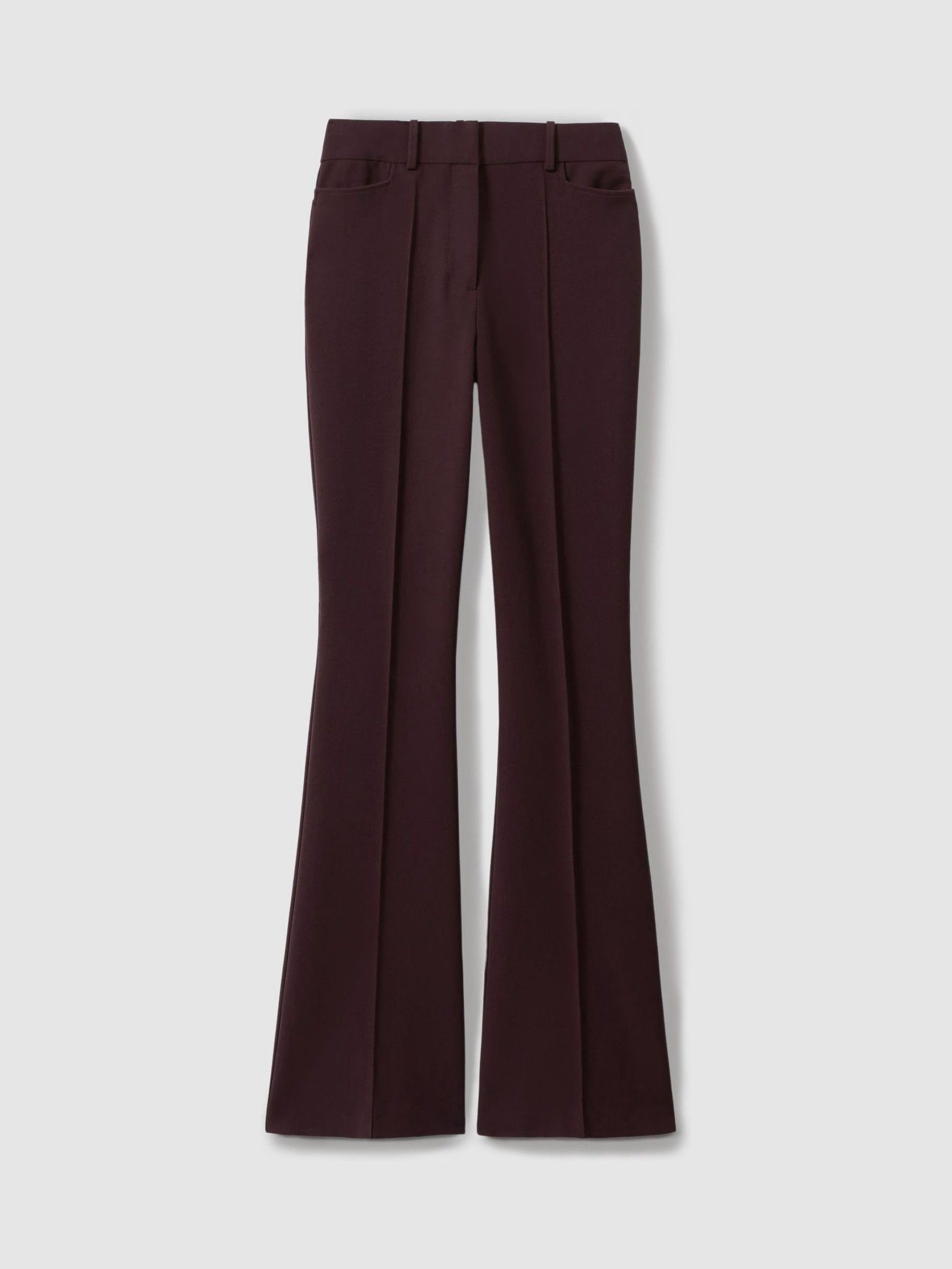 Petite Flared Suit Trousers in Berry - Image 2 of 6