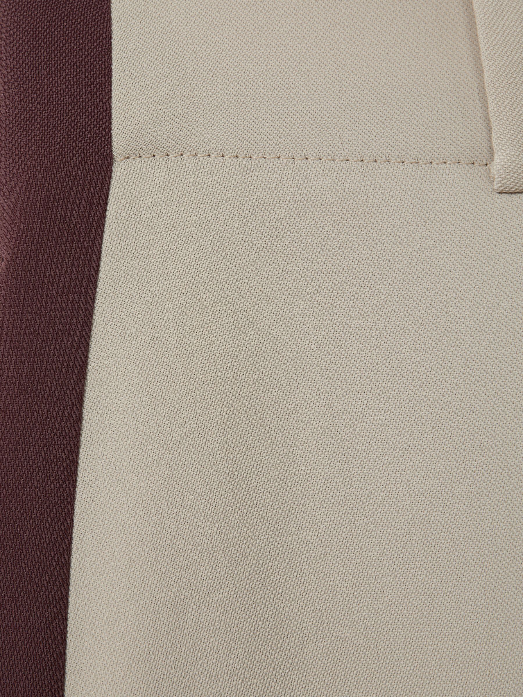 Petite Side Stripe Wide Leg Trousers in Stone - Image 6 of 7
