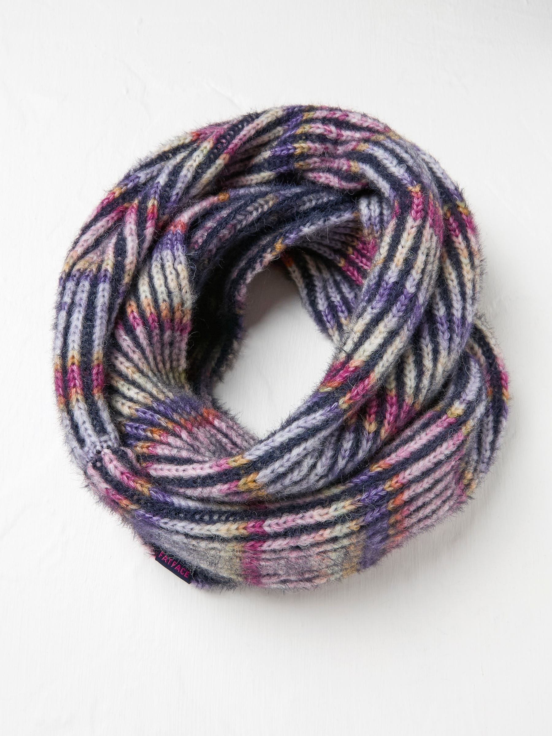 Navy Spacedye Knit Snood - Image 1 of 2