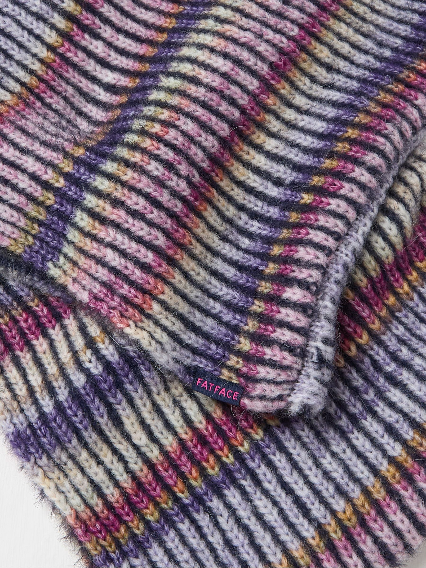 Navy Spacedye Knit Snood - Image 2 of 2 Navy Spacedye Knit Snood - Image 2 of 2