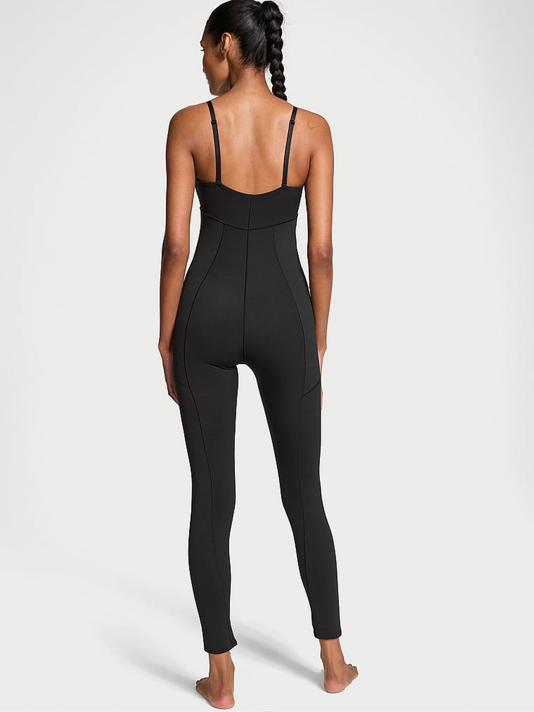 Black Elevate™ Balconette Jumpsuit - Image 2 of 3