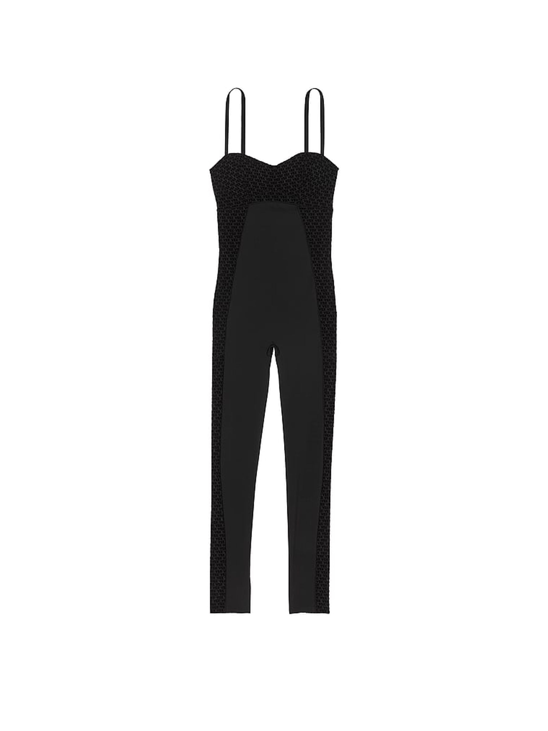 Black Elevate™ Logo Mesh Jumpsuit - Image 3 of 3