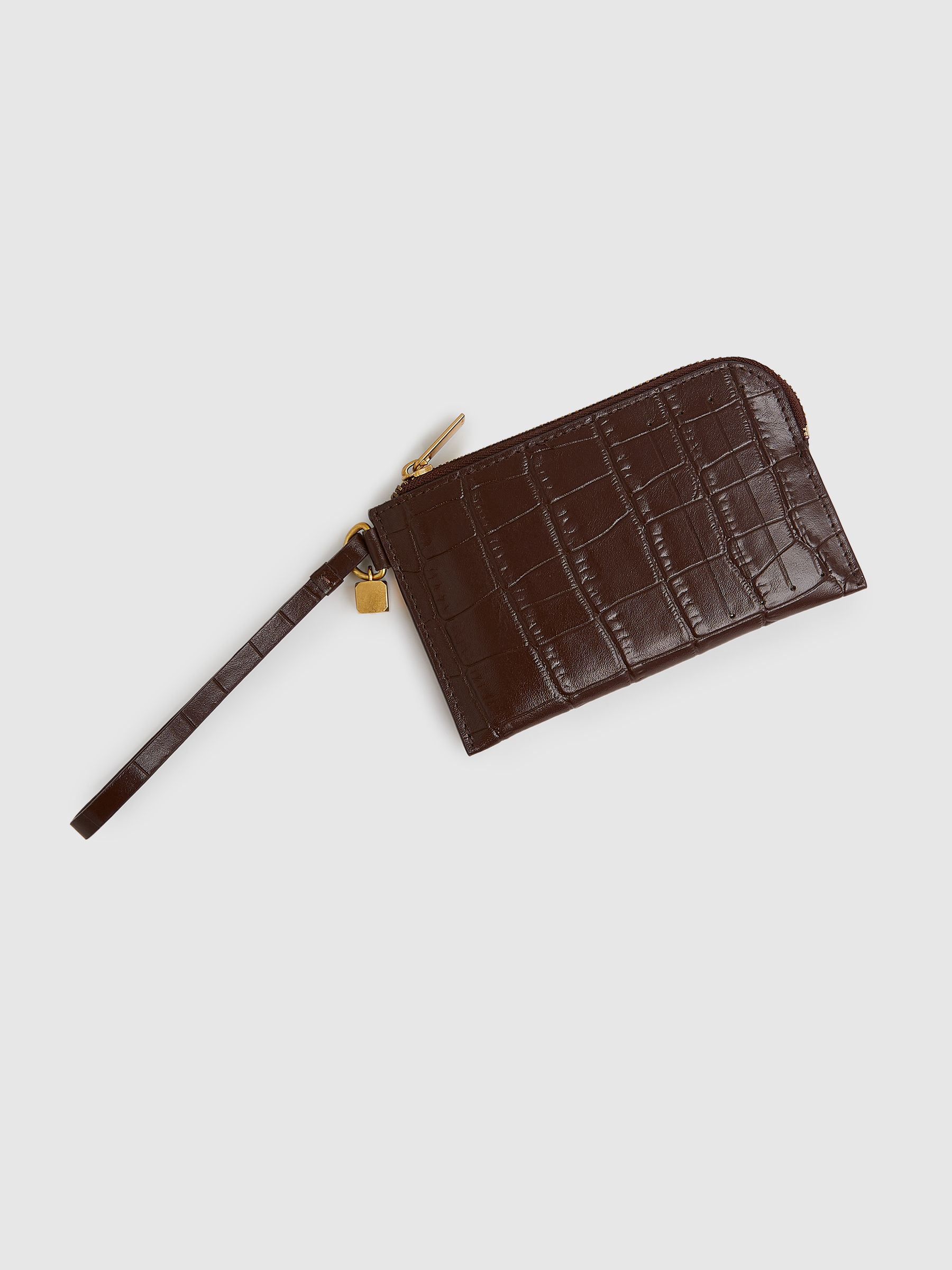 Leather Coin Purse in Oxblood - Image 2 of 3