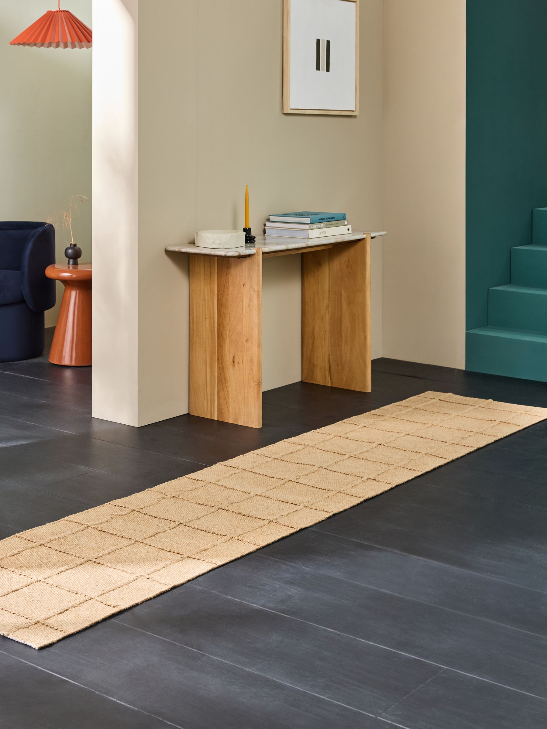 Lennon Woven Jute Runner in Natural - Image 2 of 5