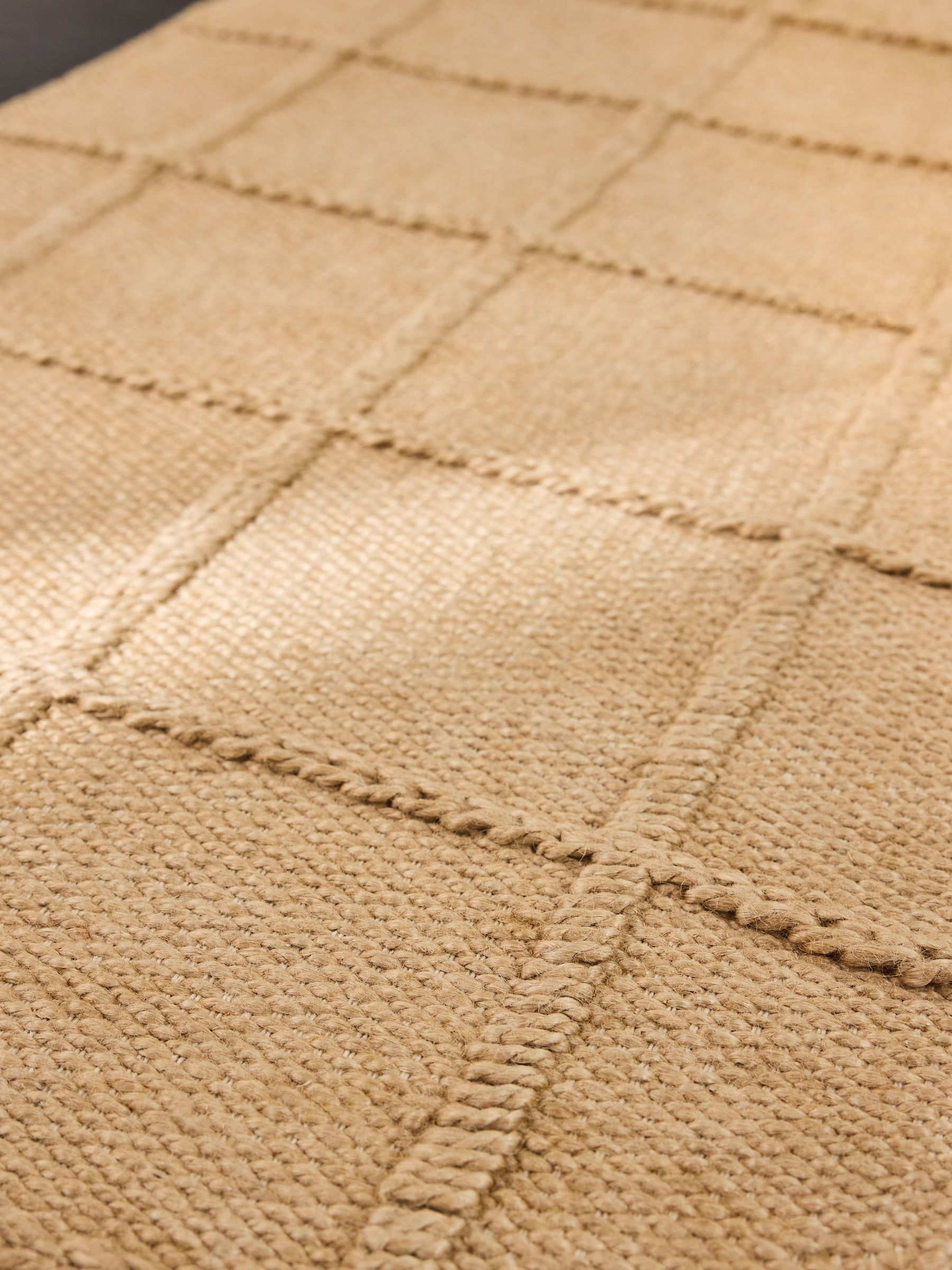 Lennon Woven Jute Runner in Natural - Image 4 of 5