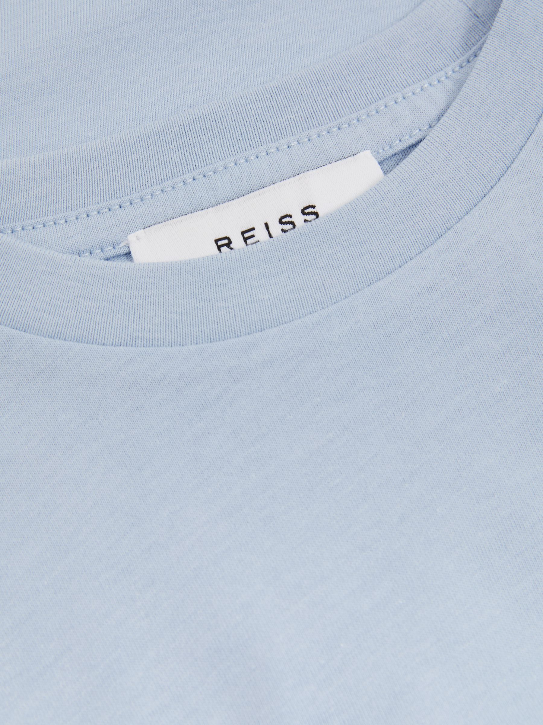 3-9 yrs Crew Neck T-Shirt in Soft Blue - Image 3 of 3