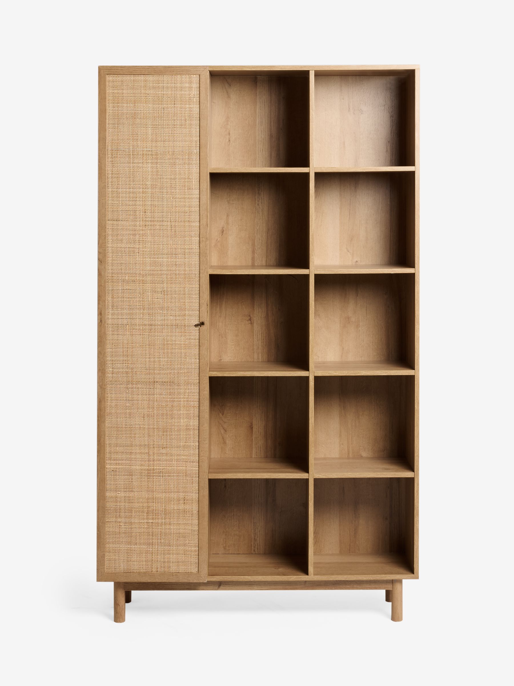 Oak Effect Pavia Rattan Bookcase - Image 6 of 6