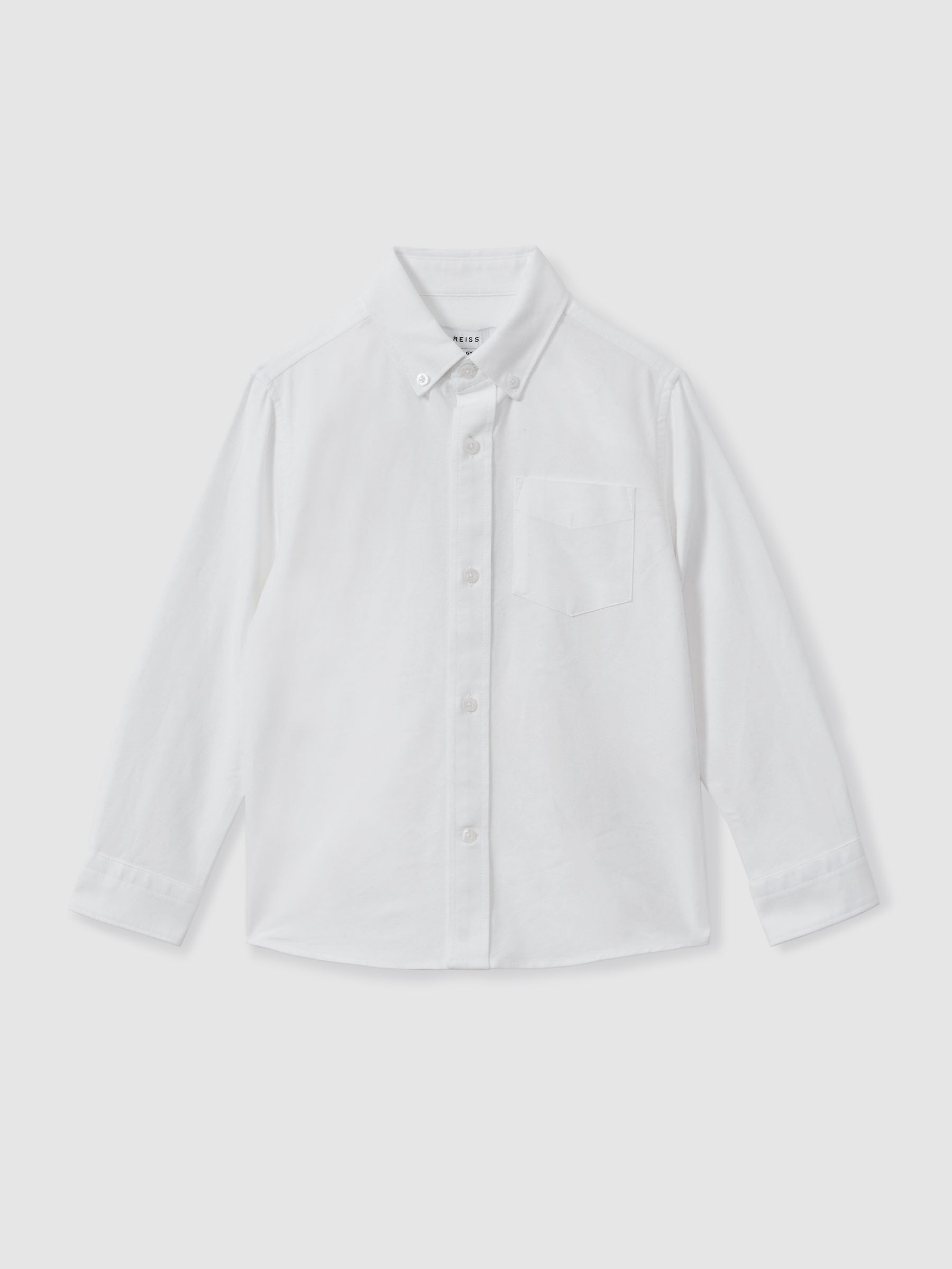 Button Down Oxford Shirt in White - Image 1 of 4