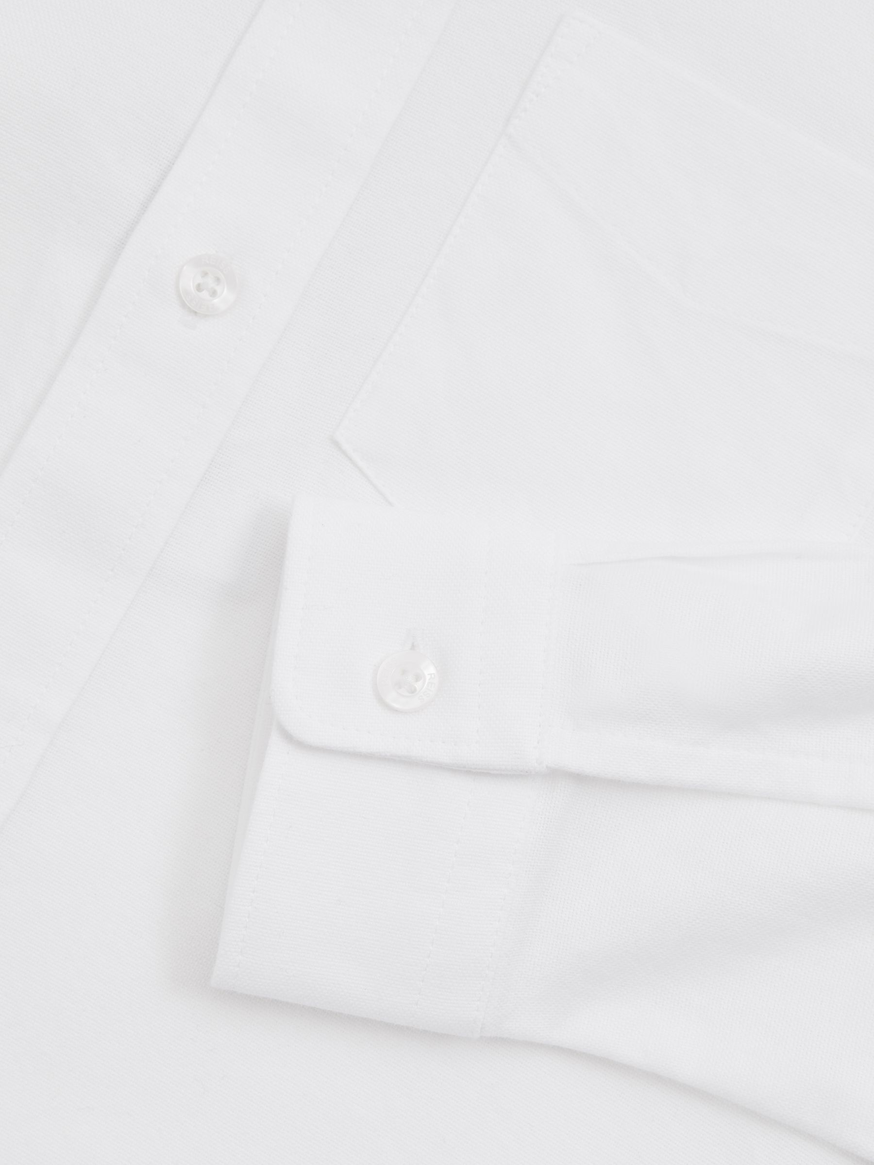 Button Down Oxford Shirt in White - Image 4 of 4