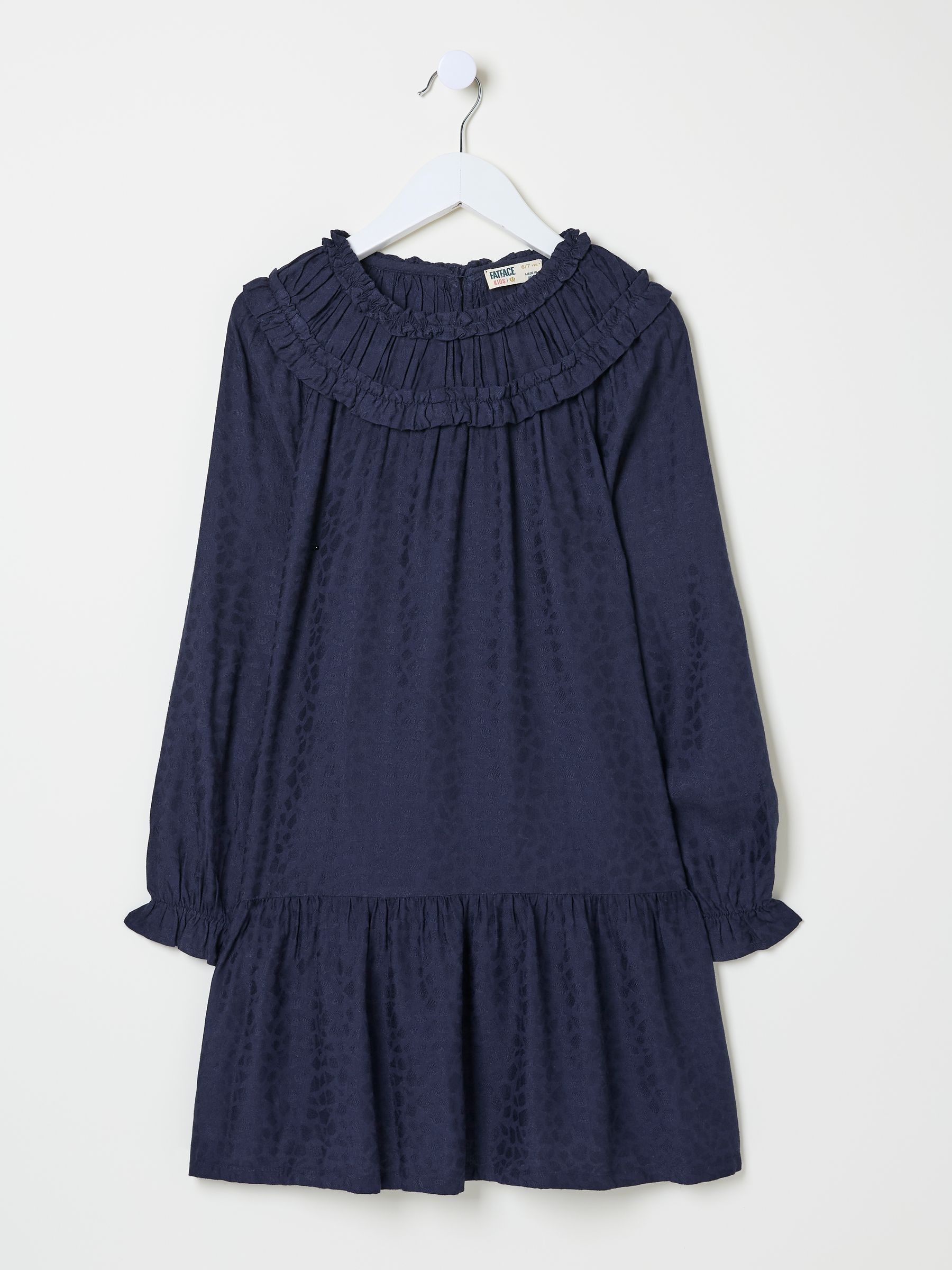 Navy Mika Jacquard Dress - Image 4 of 4