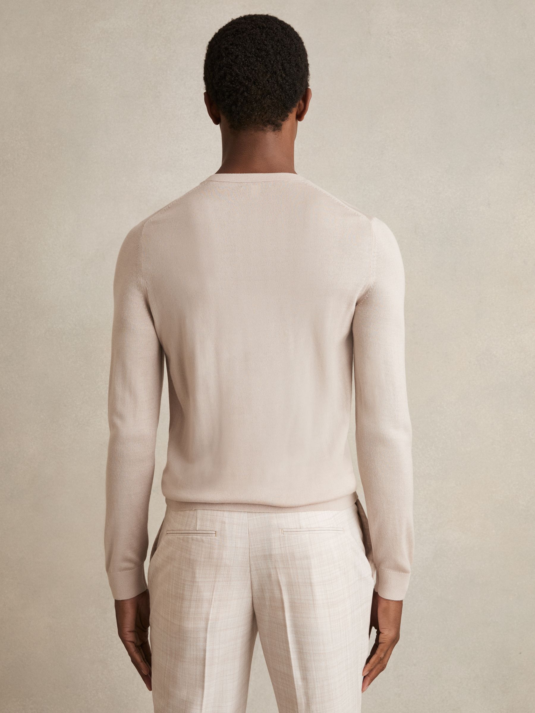 Wool-Blend Crew-Neck Jumper in Sand - Image 4 of 5