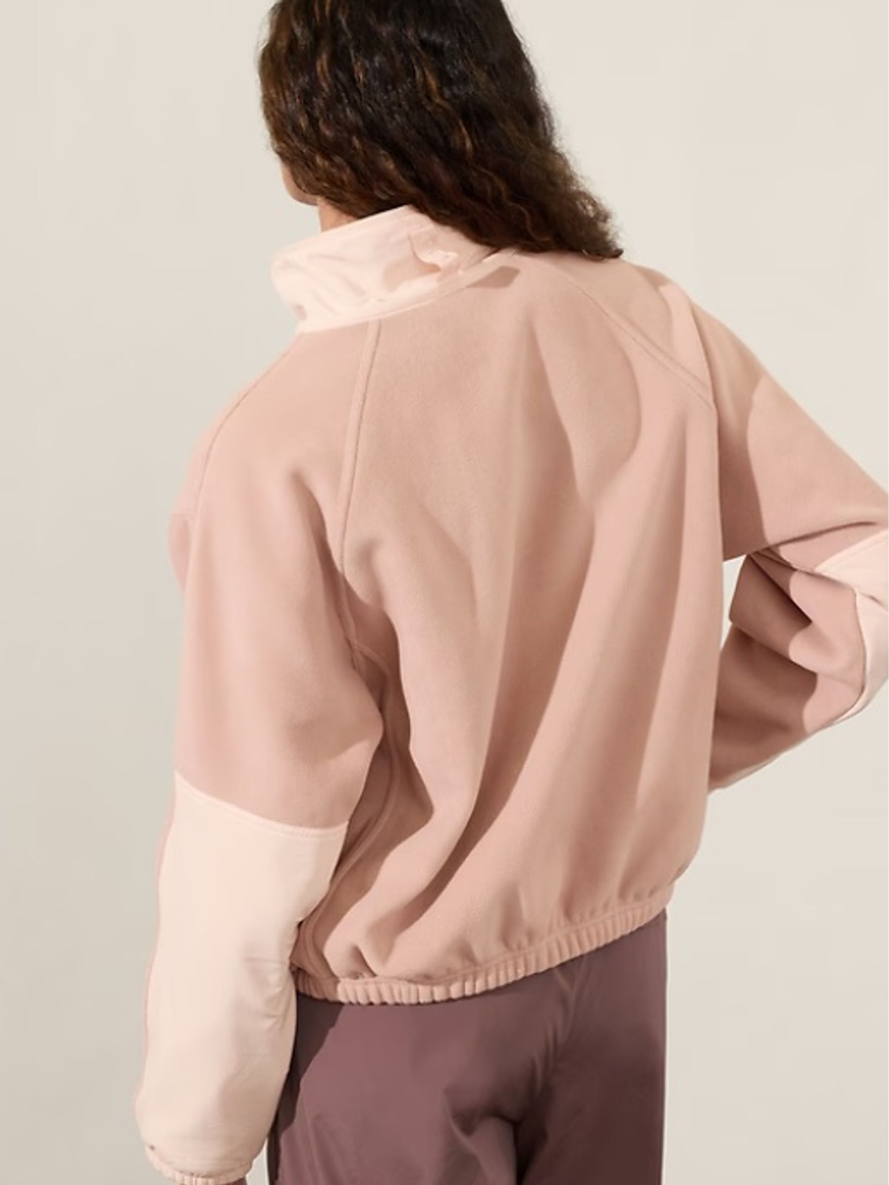 Athleta Beige Overlook Microfleece Jumper - Image 2 of 3