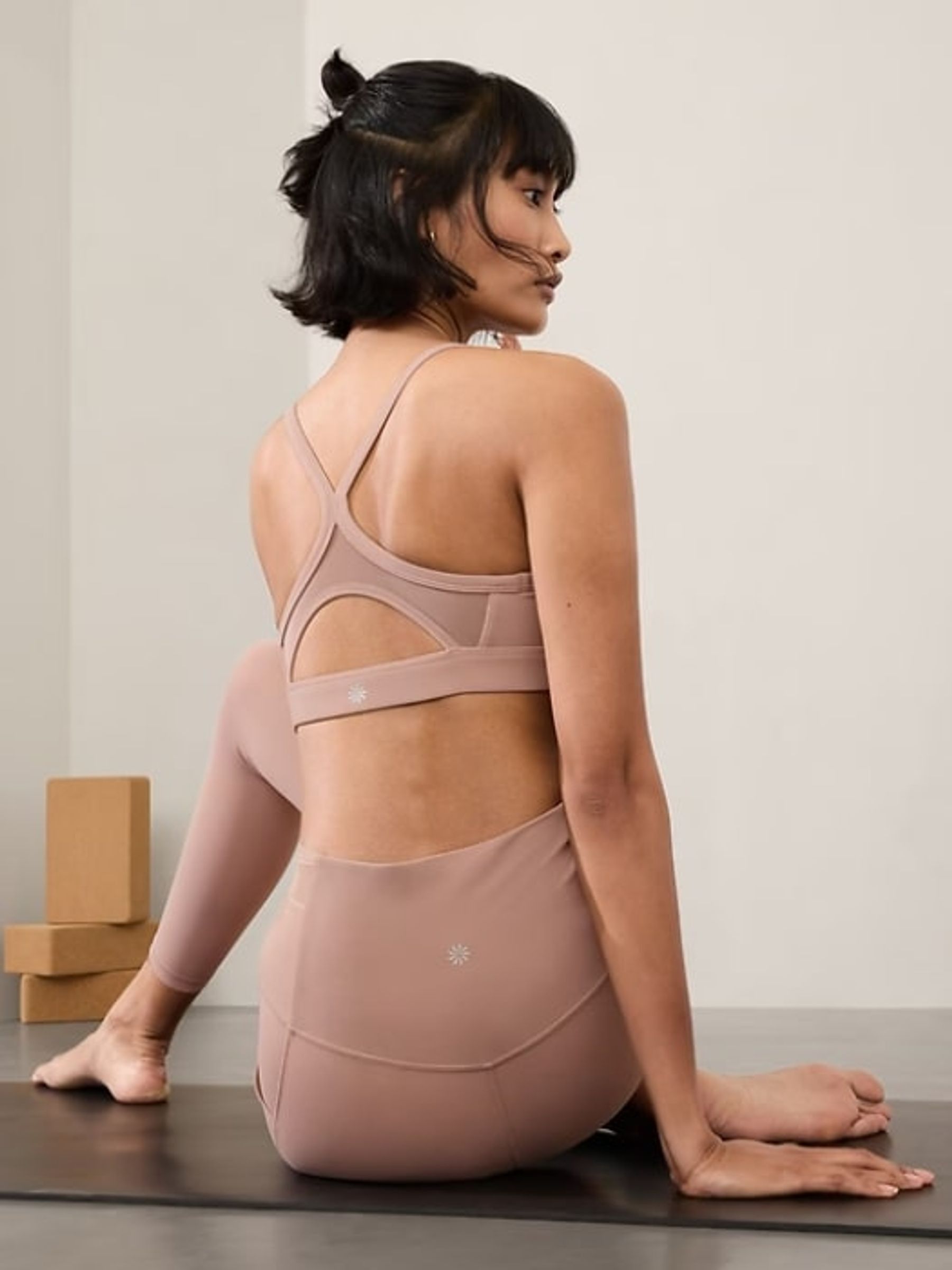 Athleta Pink Vital Mesh Bra - Image 3 of 3