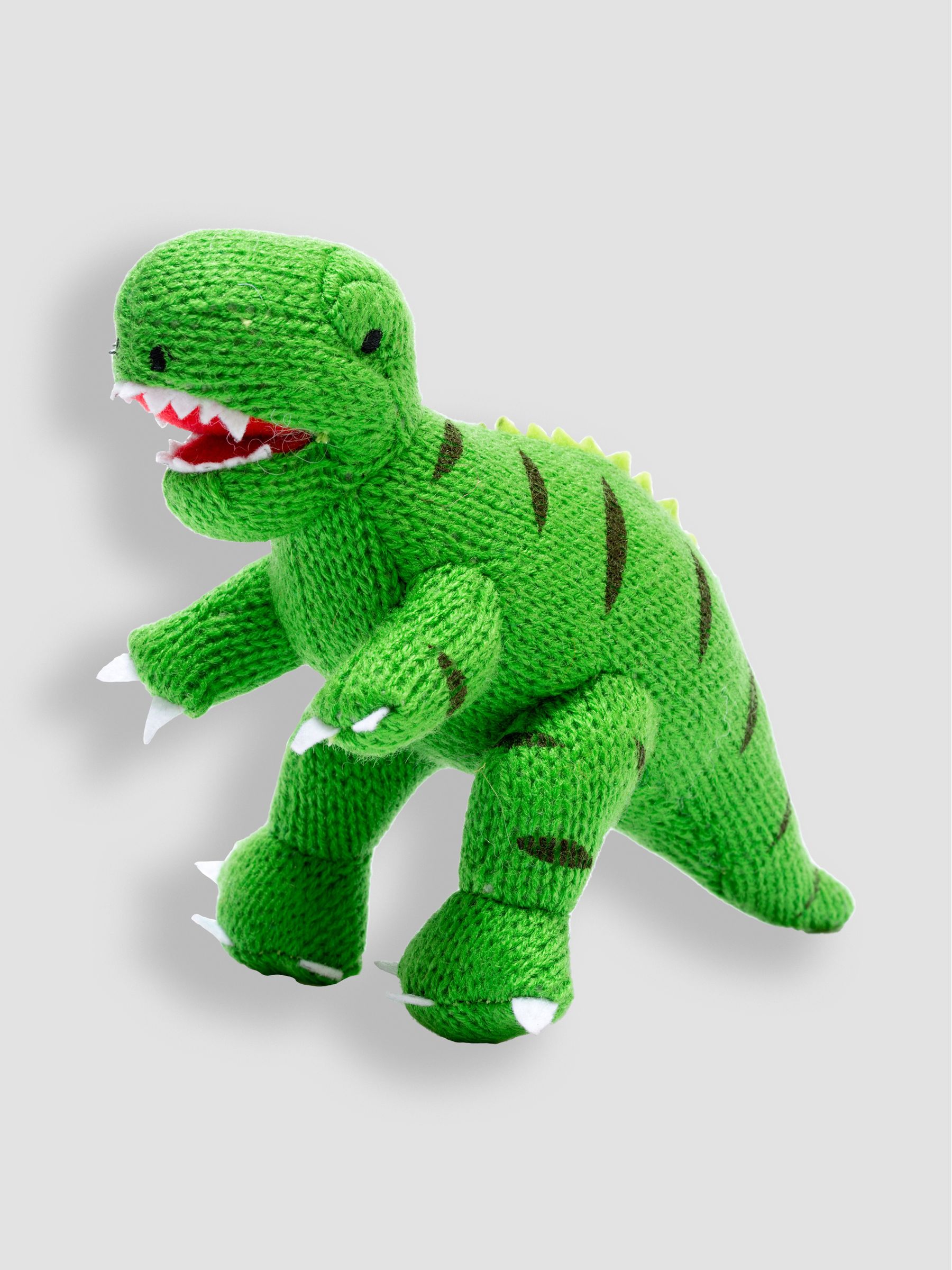 Best Year Knitted T-Rex Rattle - Image 1 of 1