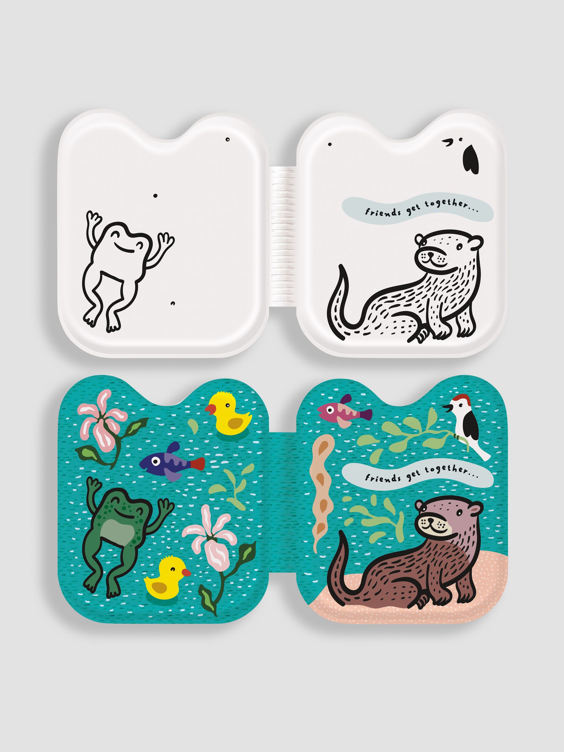Wee Gallery Frog and Friends Bath Book - Image 2 of 3