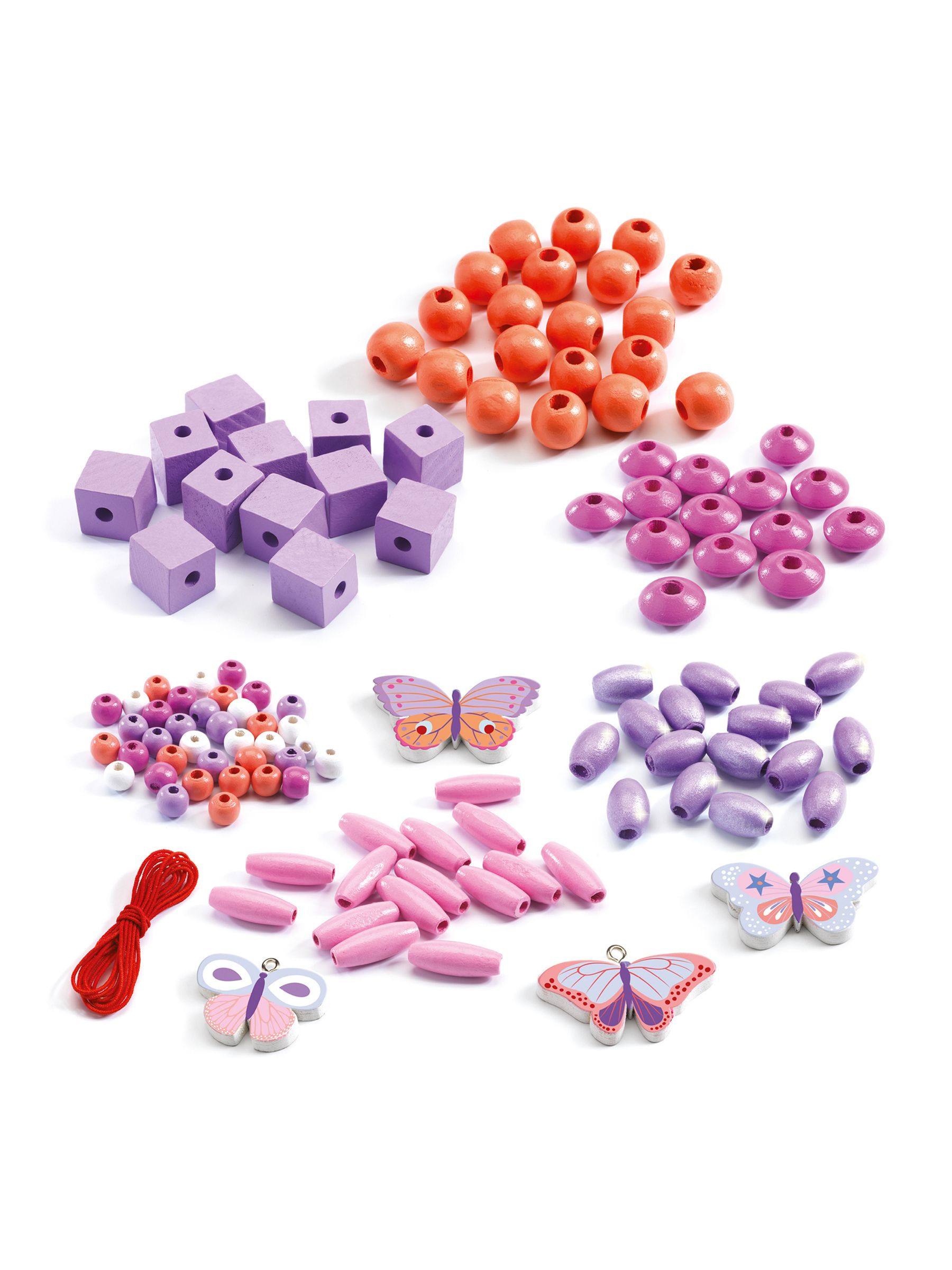 Djeco Wooden Beads Butterflies Set - Image 3 of 3