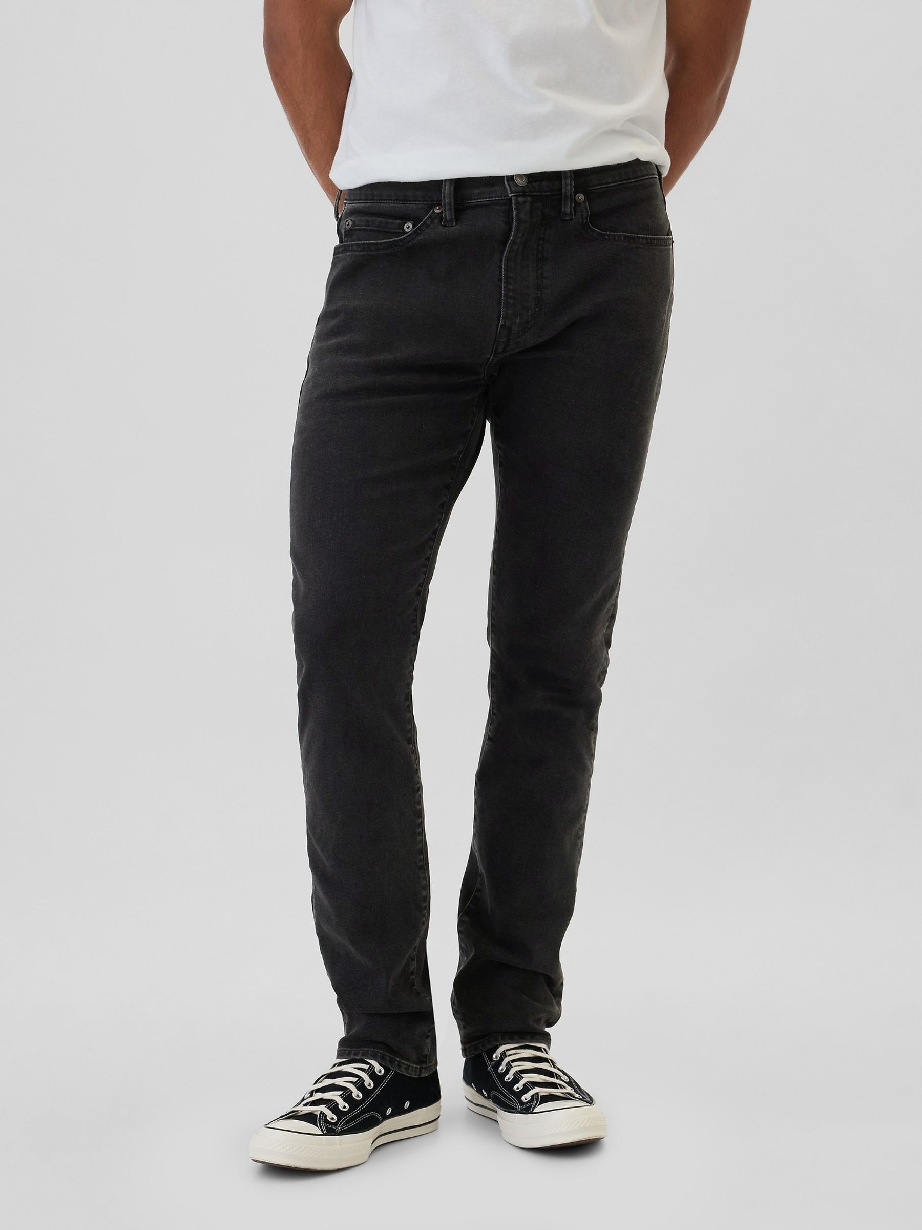 Black Slim Fit Comfort Stretch Jeans - Image 4 of 5