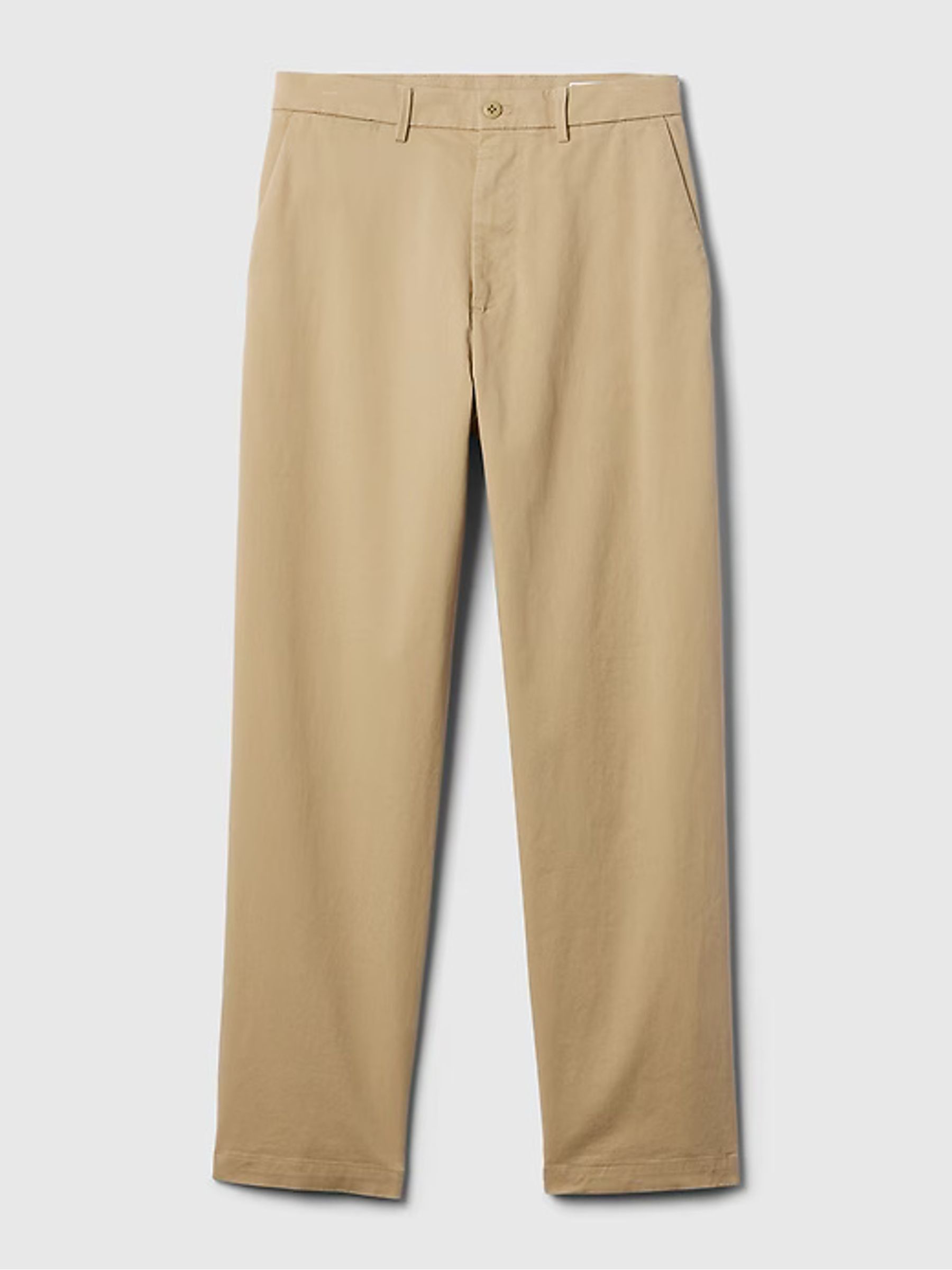 Beige Baggy Fit Stretch Modern Chino Trousers | Gap