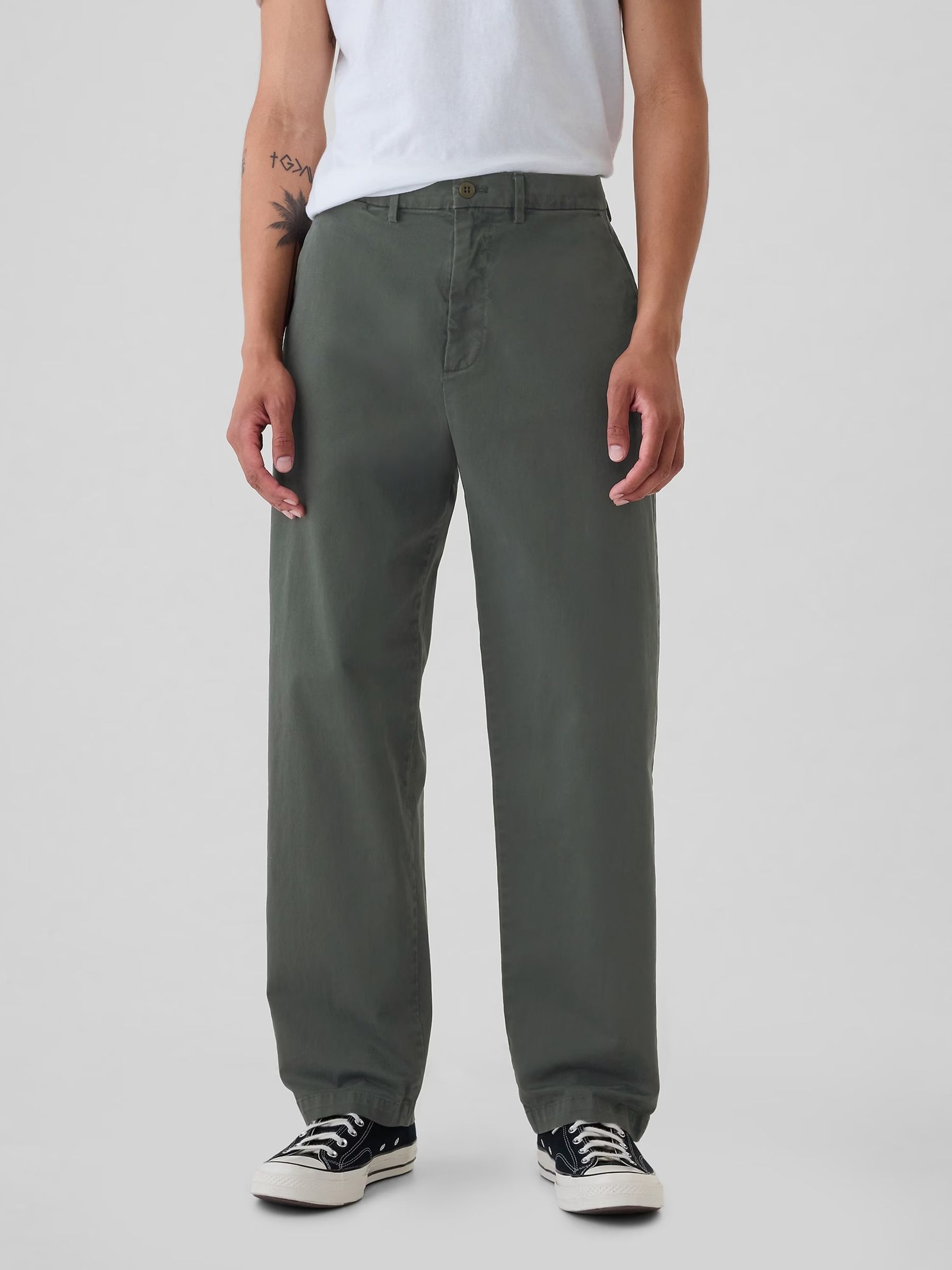Grey Baggy Fit Stretch Modern Chinos - Image 2 of 6