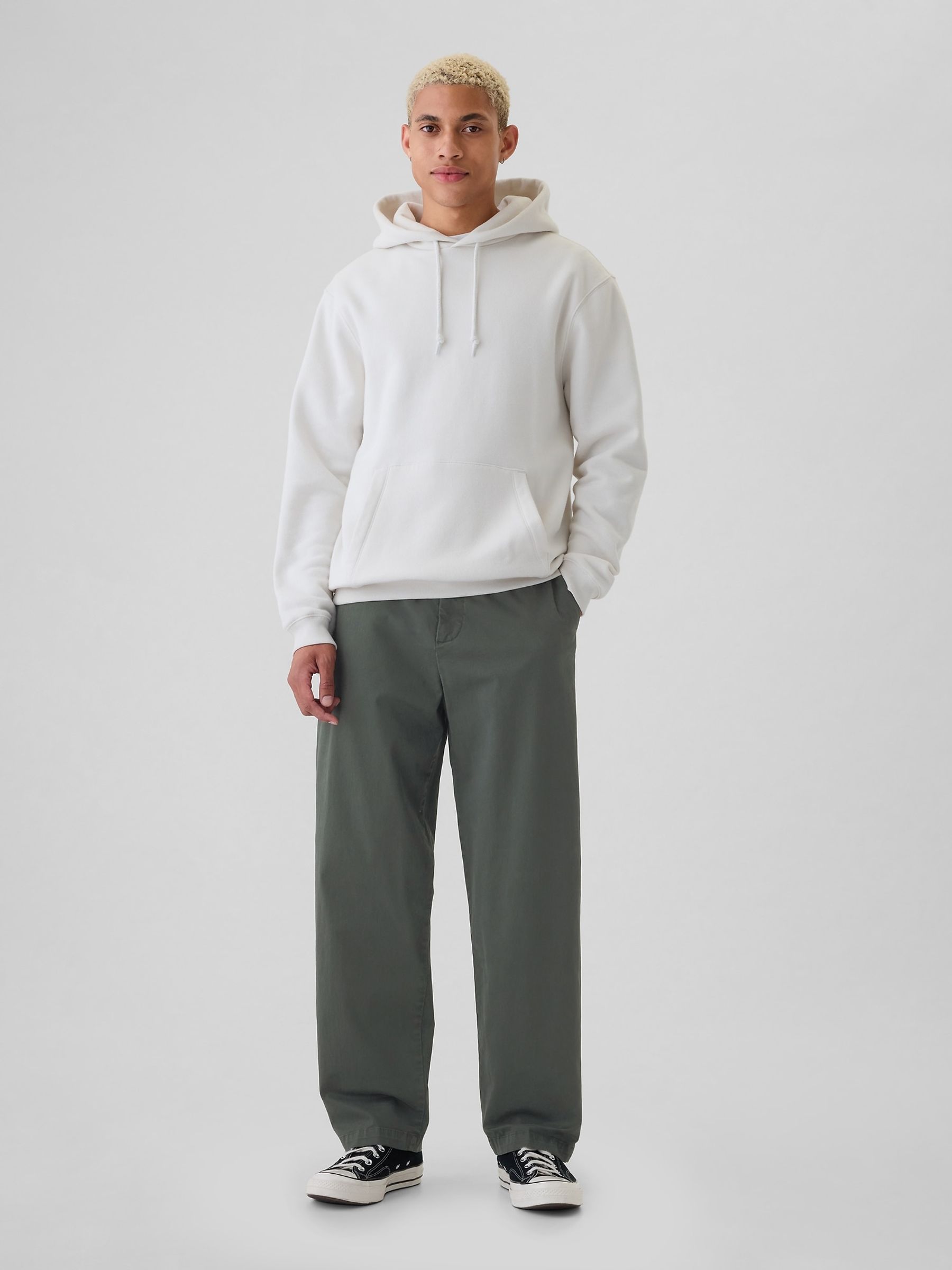 Grey Baggy Fit Stretch Modern Chinos - Image 4 of 5