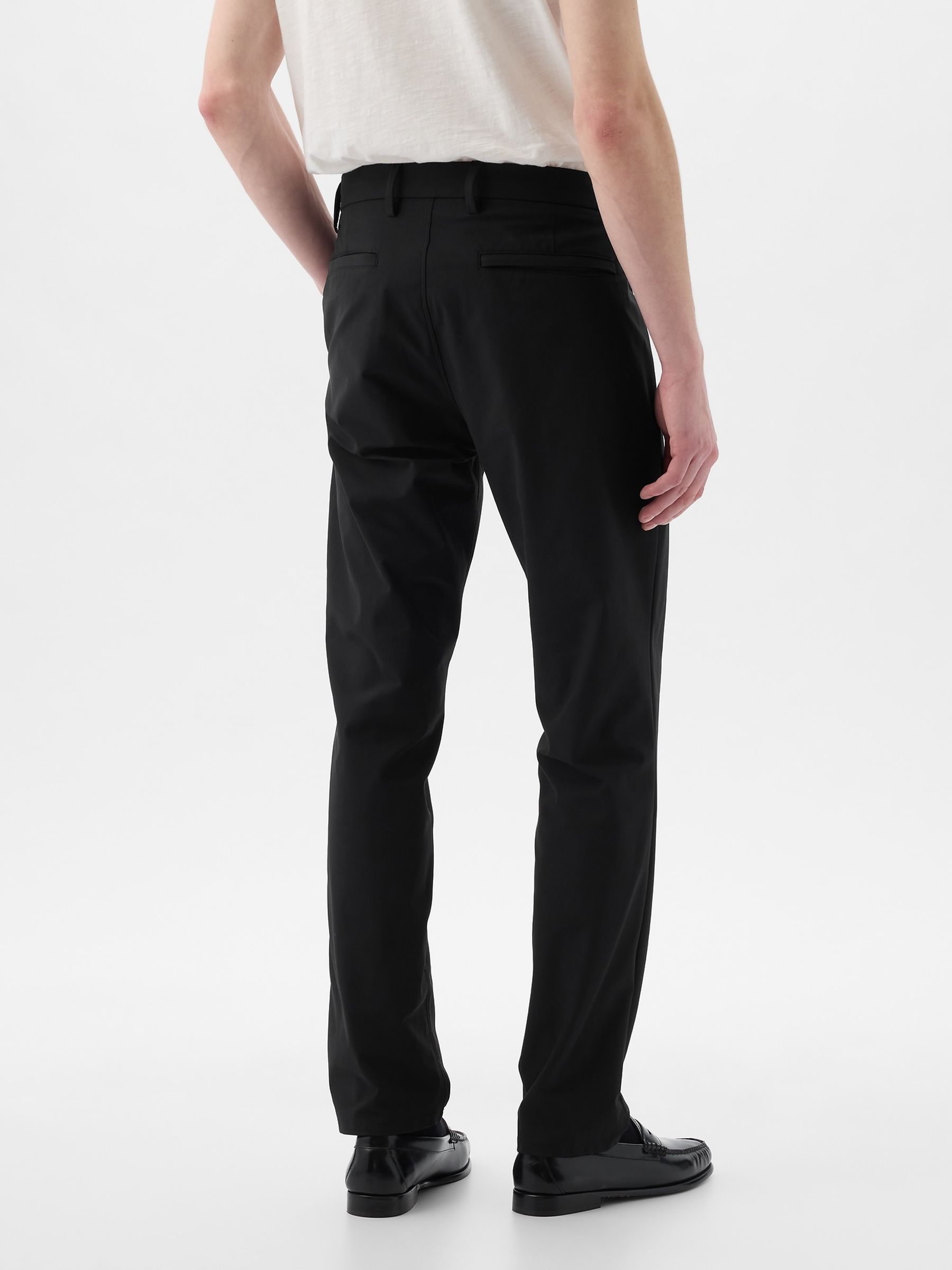 Black Slim Fit Stretch Hybrid Trousers - Image 2 of 5